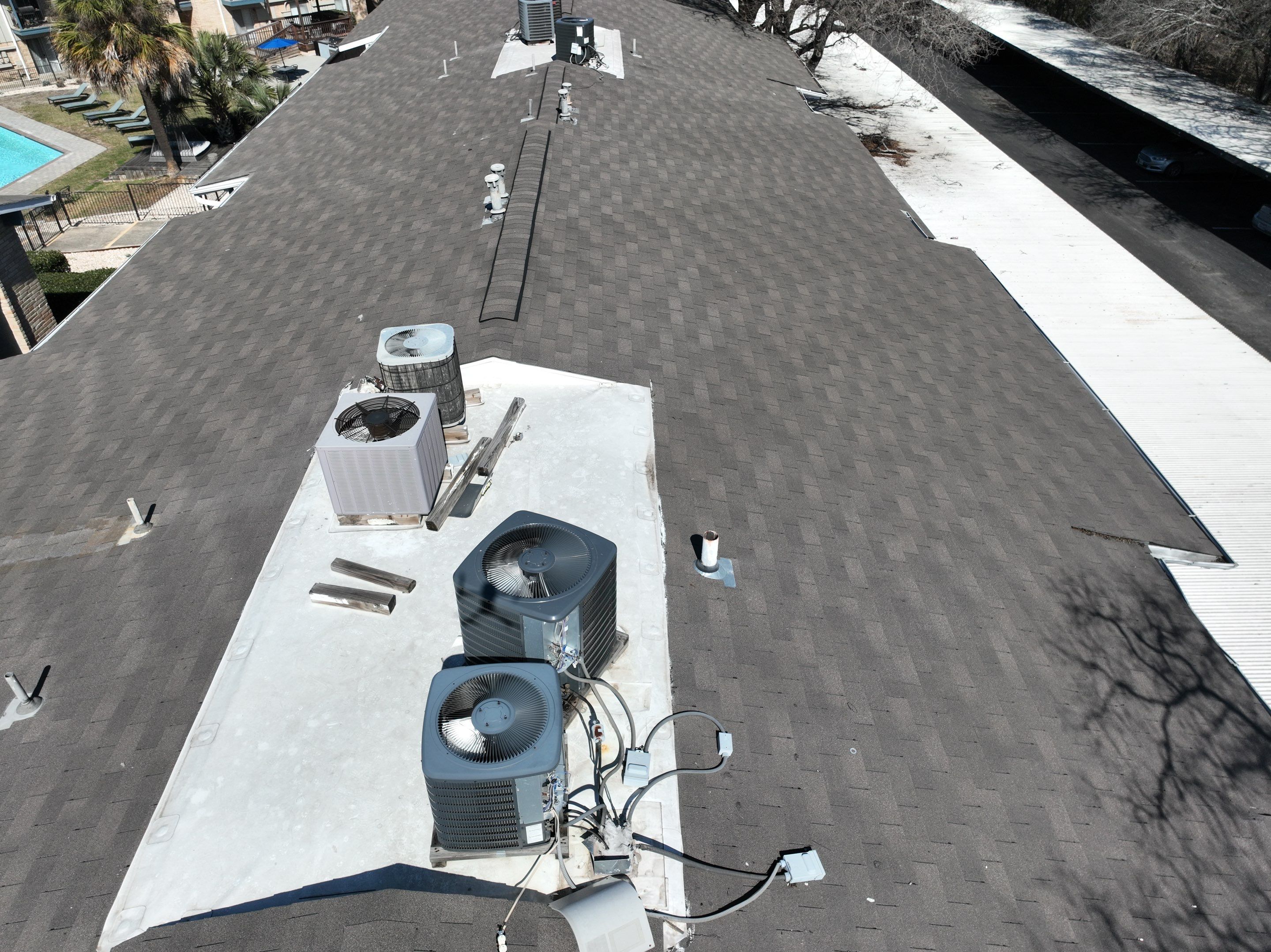 Commercial Roof Inspection using Drone Inspection by Premier Roofing and Contracting