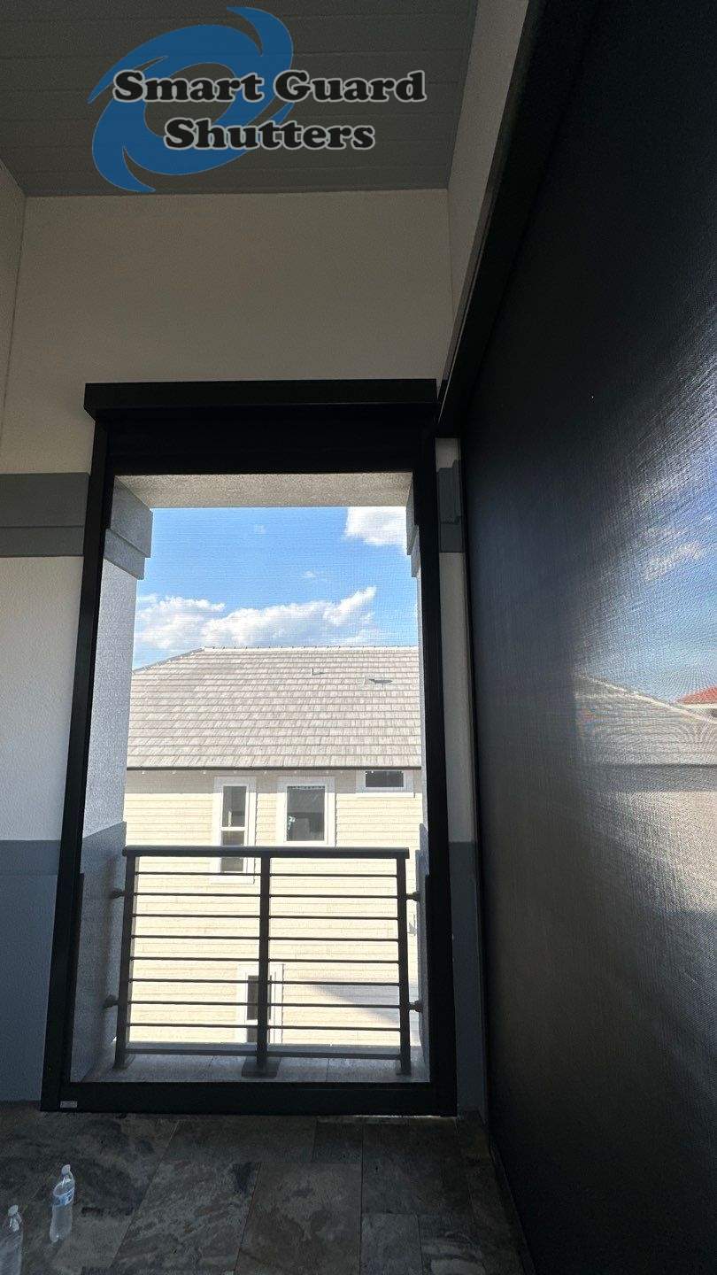 UltraShield Hurricane Screen in Black/Bronze by Smart Guard Shutters