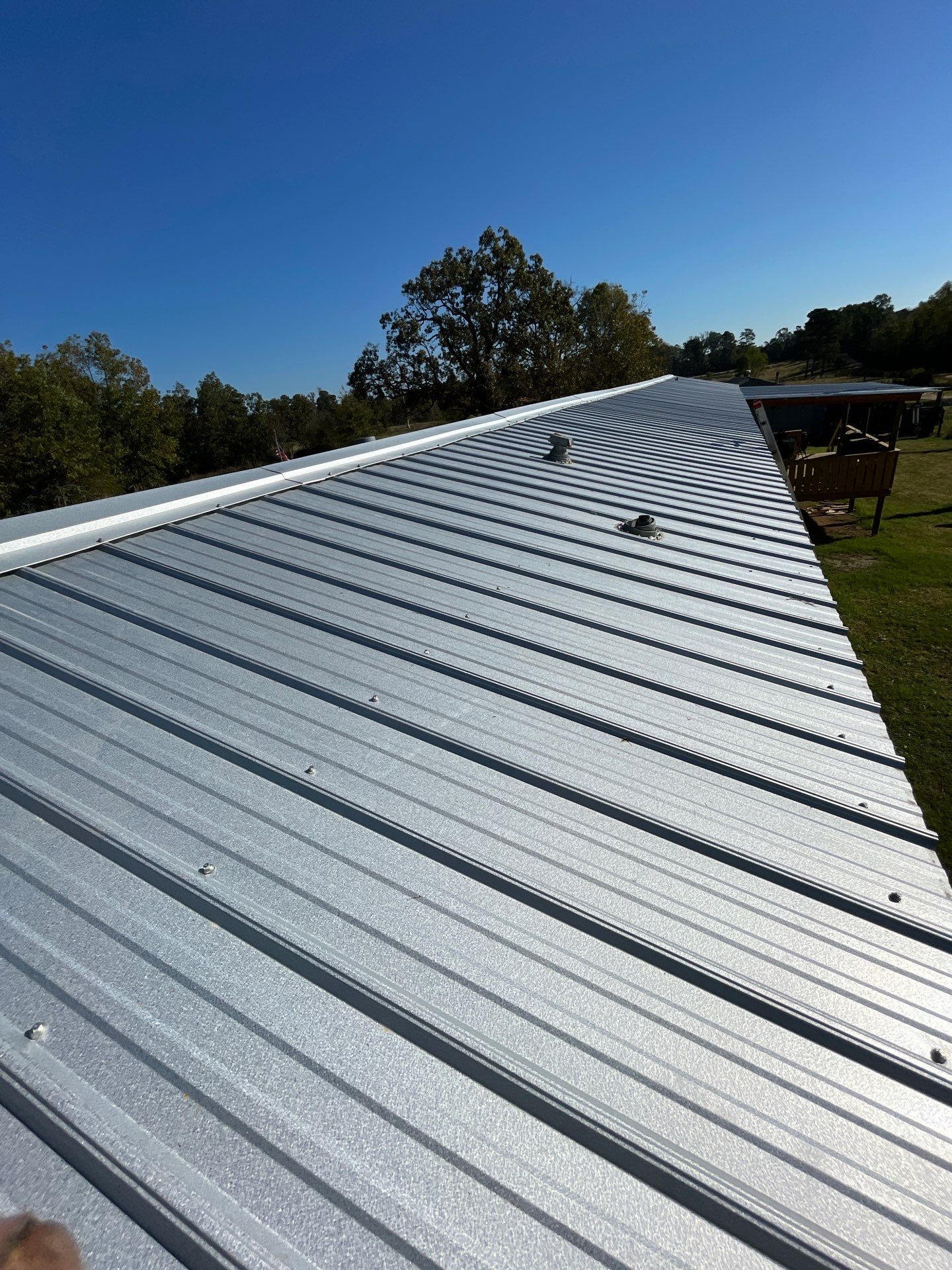Residential Metal Roof Replacement: 26 GA. Galvalume by Hostetler Roofing