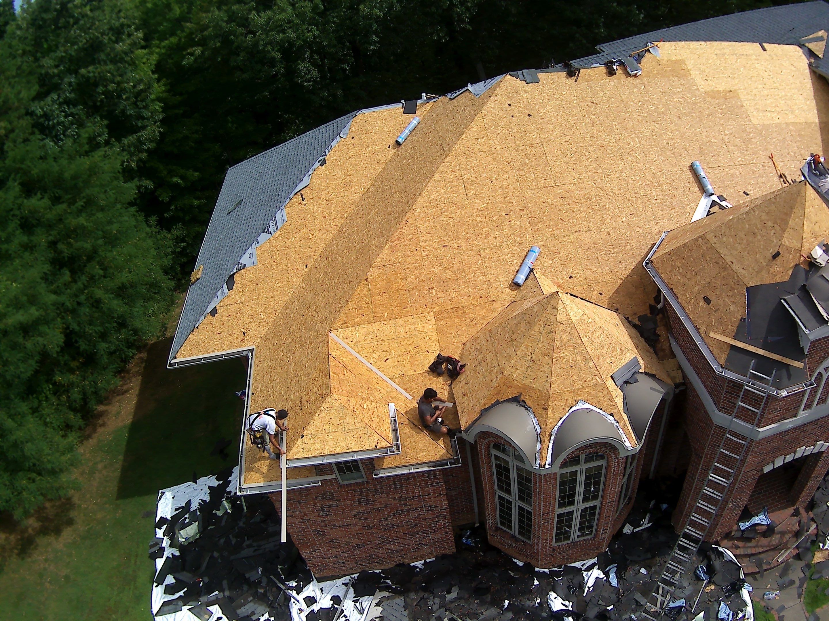 Residential Roofing Installation using GAF Timberline HDZ by Rainstoppers Roofing