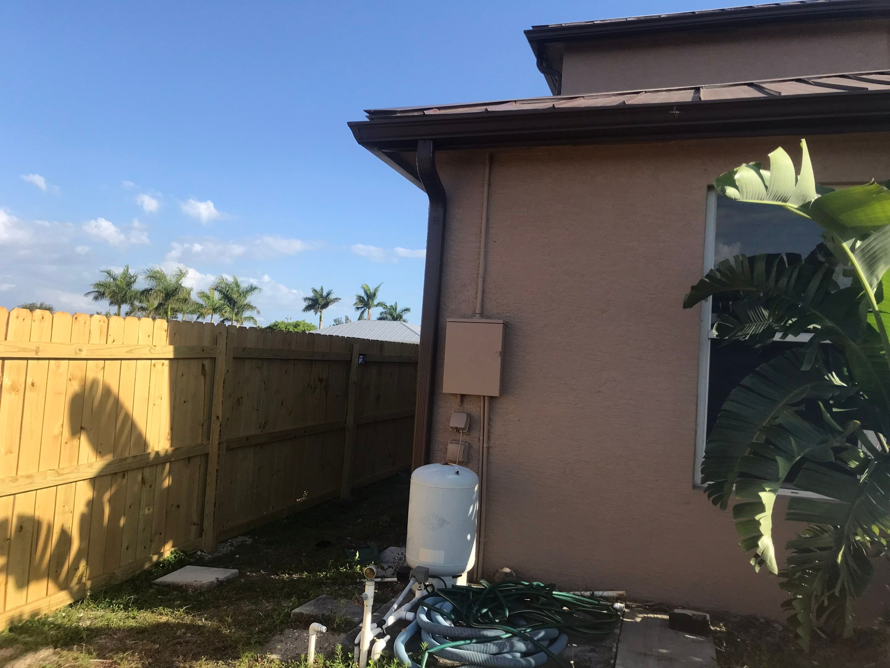 Brown Seamless Gutters using Royal Brown in Cape Coral by Gutter Professors