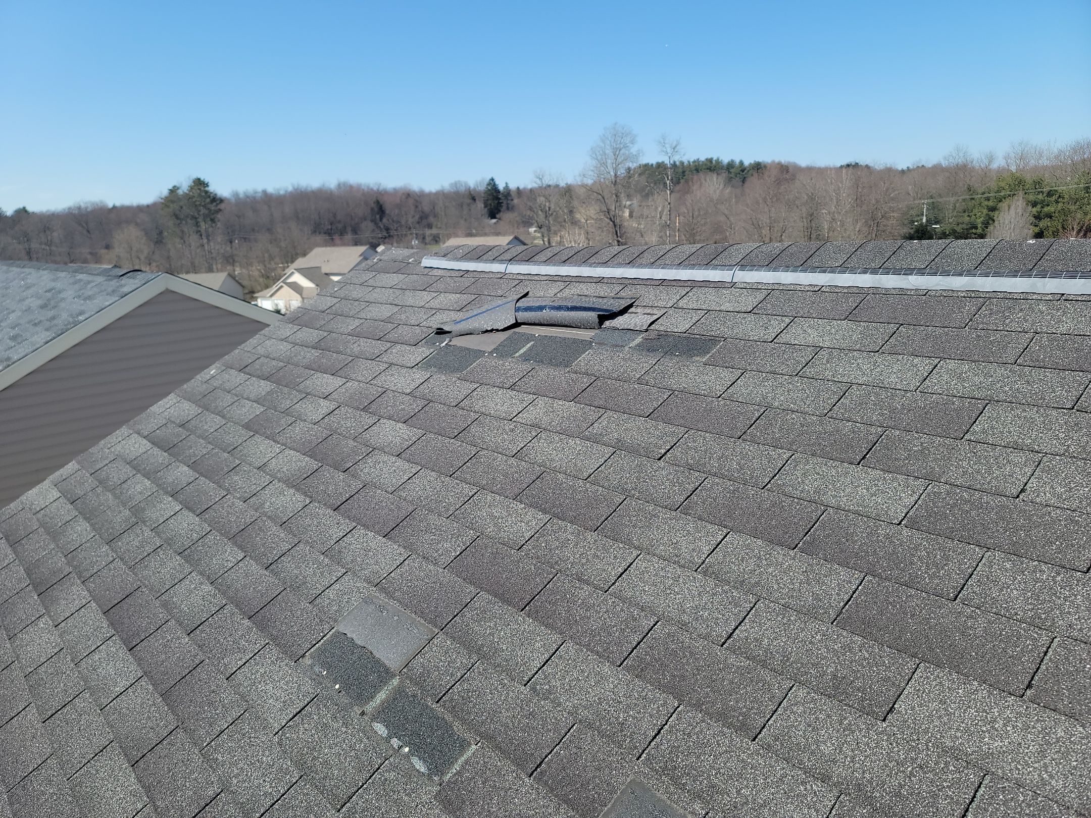 ATLAS PINNACLE COLOR: BLACK SHADOW DRIP EDGE: WHITE by Eagle Eye Roofing