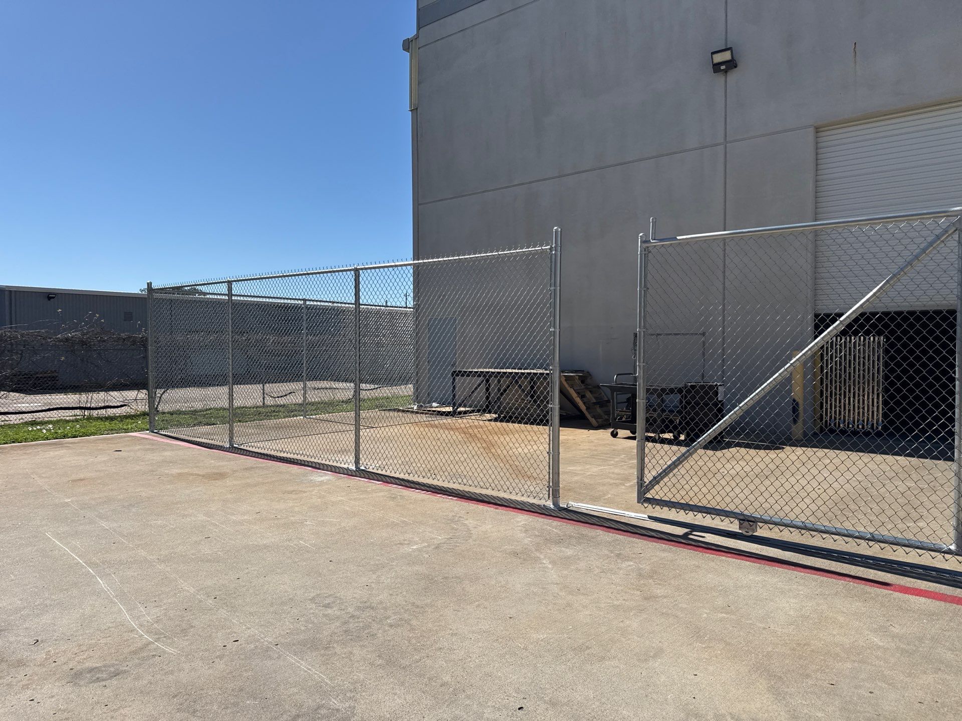 Commercial Chain Link DWG & Fence Installation by Tim's Fences