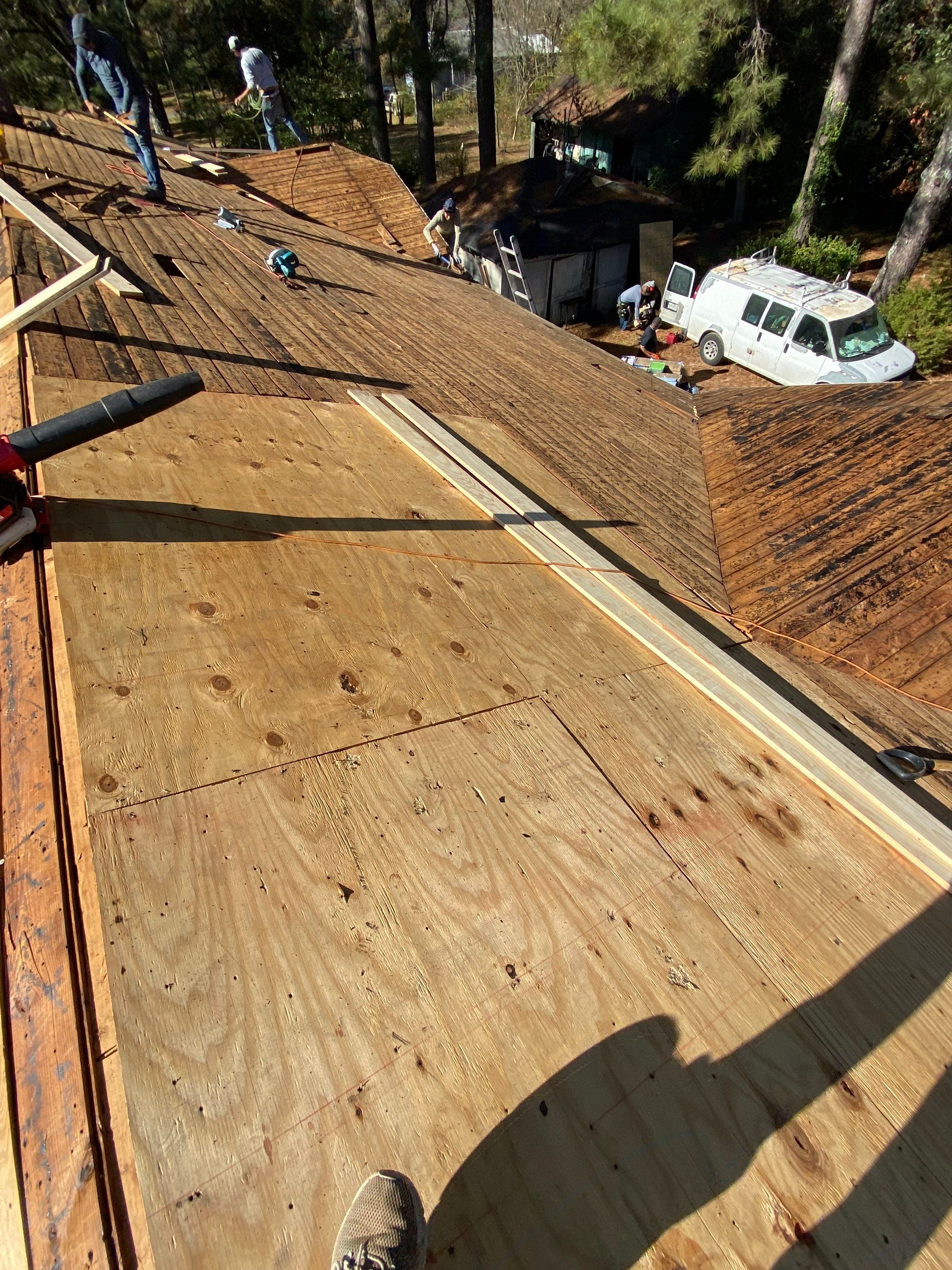 Residential Shingle Reroof using CertainTeed XT25: Resawn Shake by Hostetler Roofing