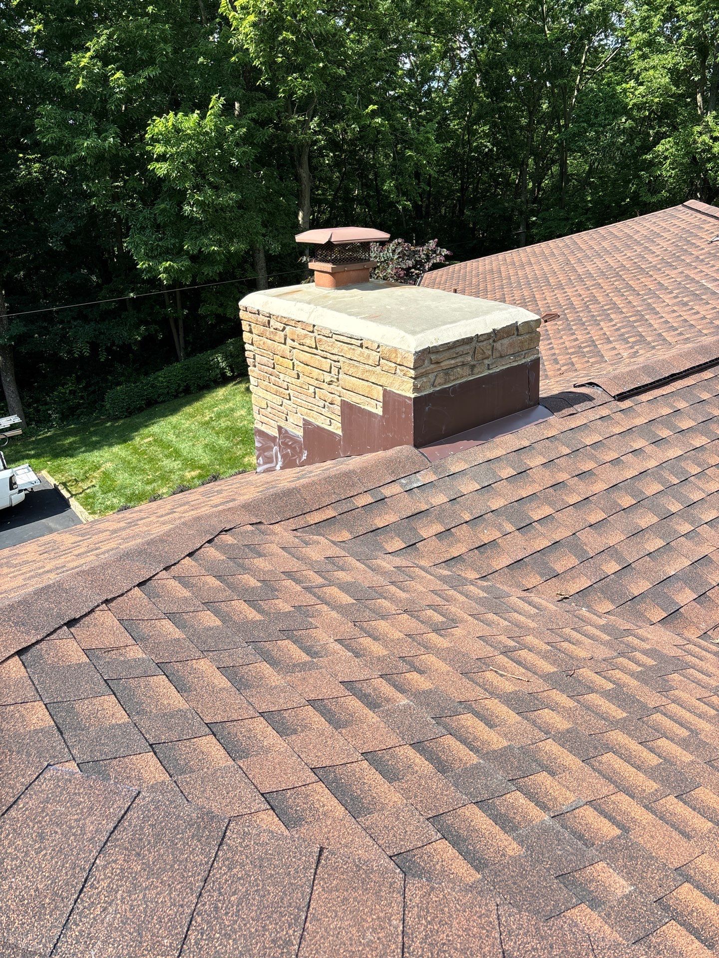 Residential Roofing Installation using GAF HDZ Hickory  by Nitro Roofing and Construction