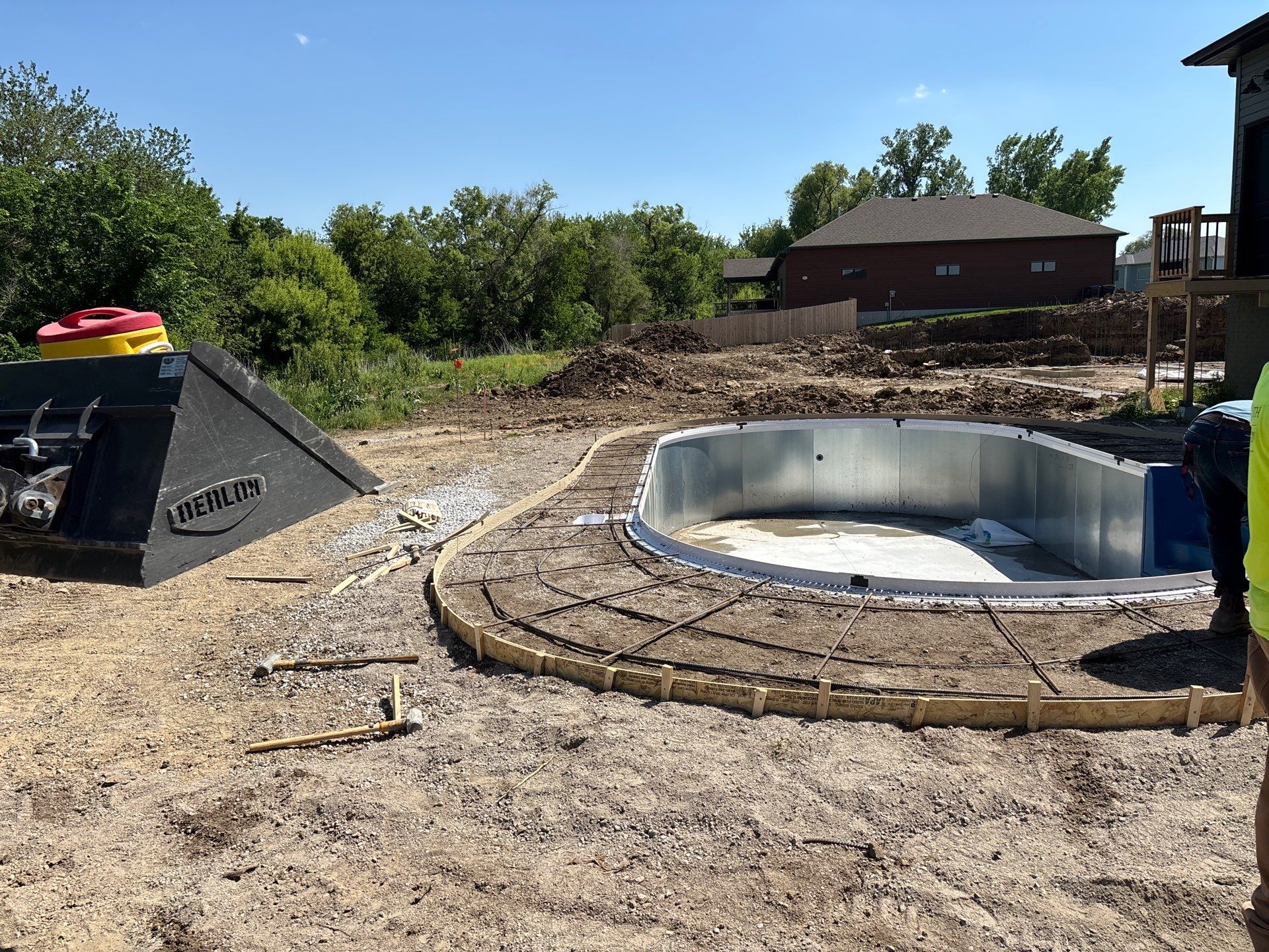 New Residential Construction - Paver, Putting Green, Pool by New Horizon Landscapes
