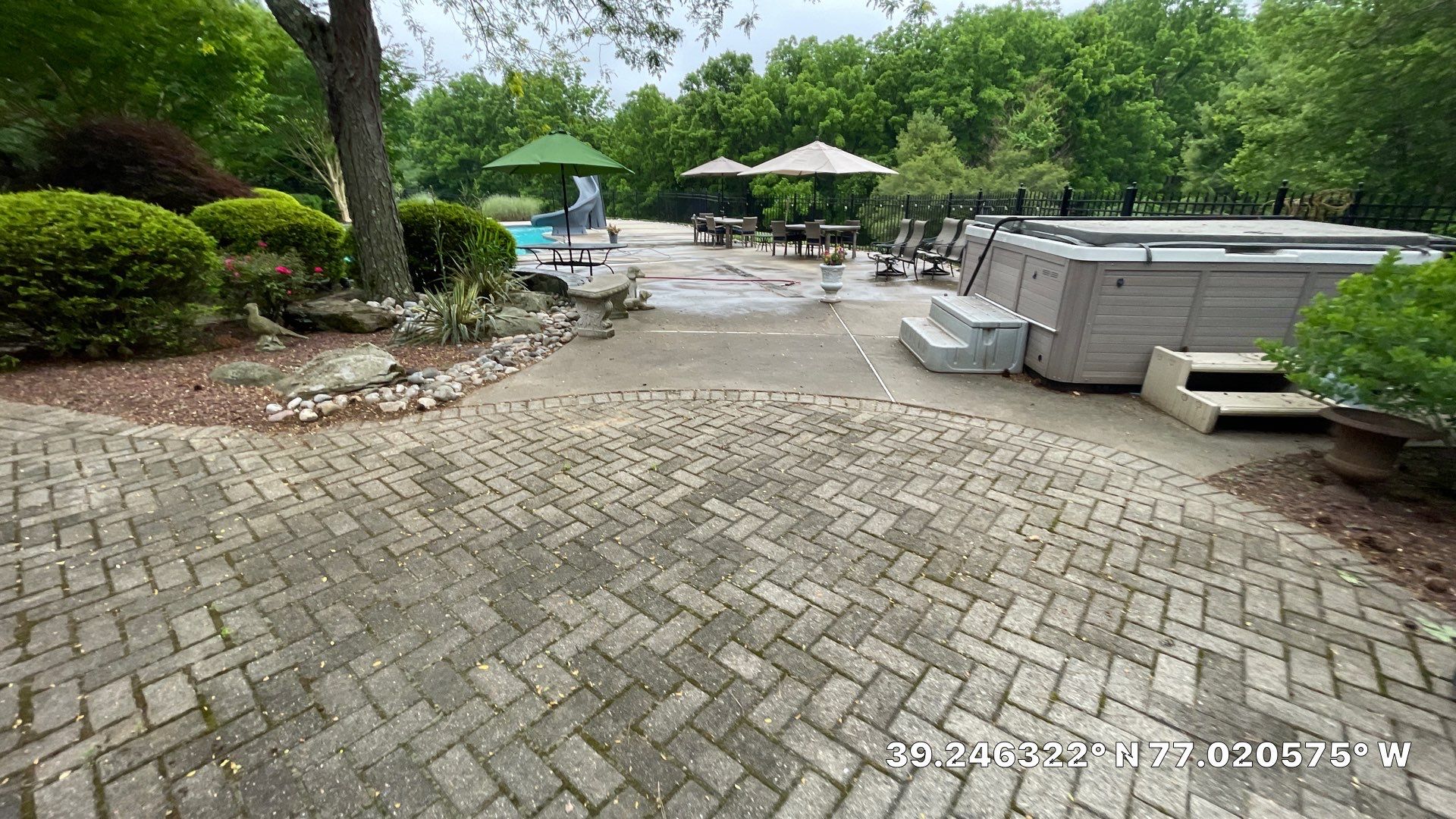 Concrete Pool Deck and Stone Paver Patio Cleaning in Glenelg by Baltimore Pressure Washers Inc.