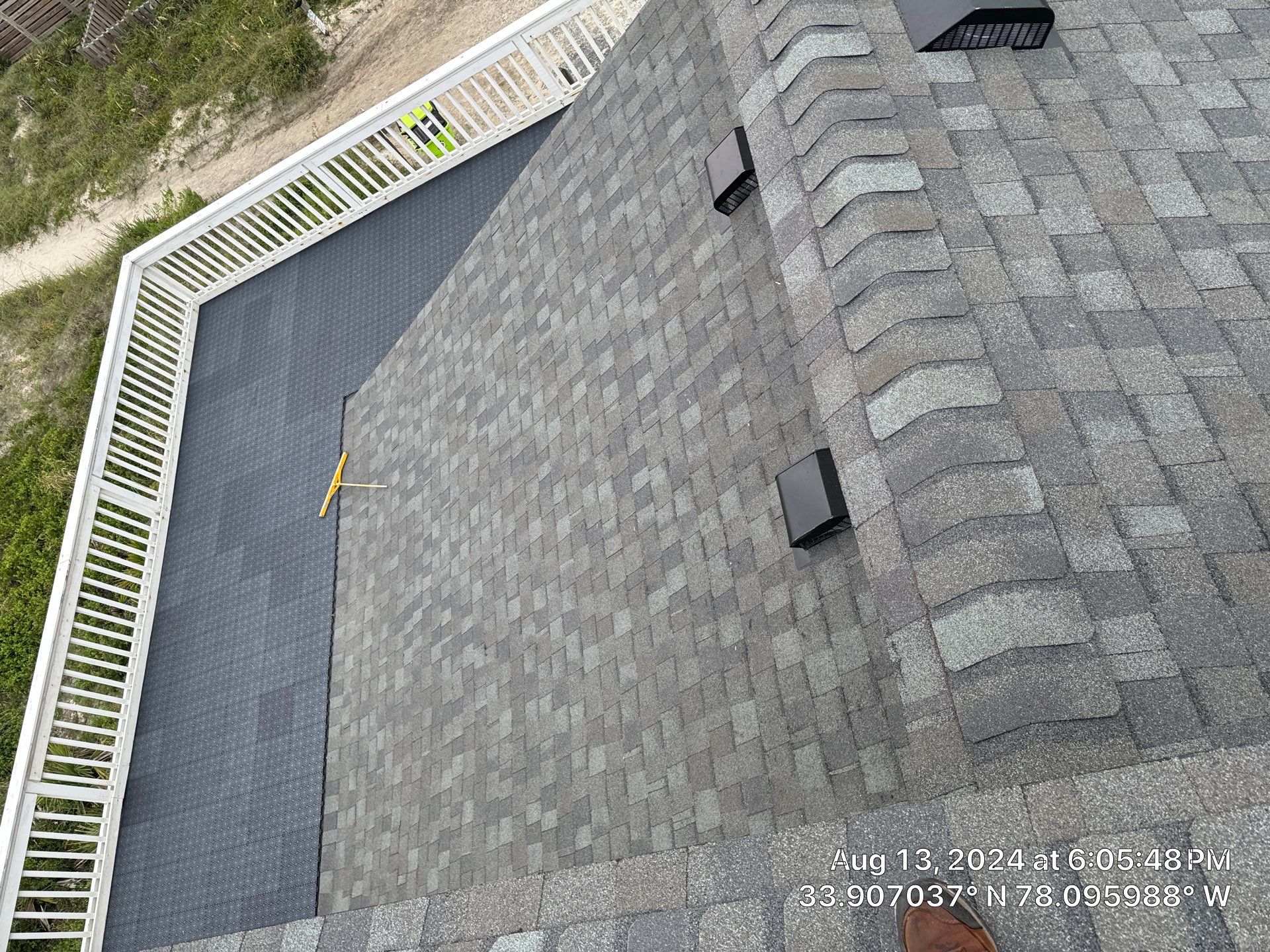 Roof Replacement in Oak Island, NC Using CertainTeed Shadow Ridge Hip & Ridge by RGR Construction and Roofing, LLC