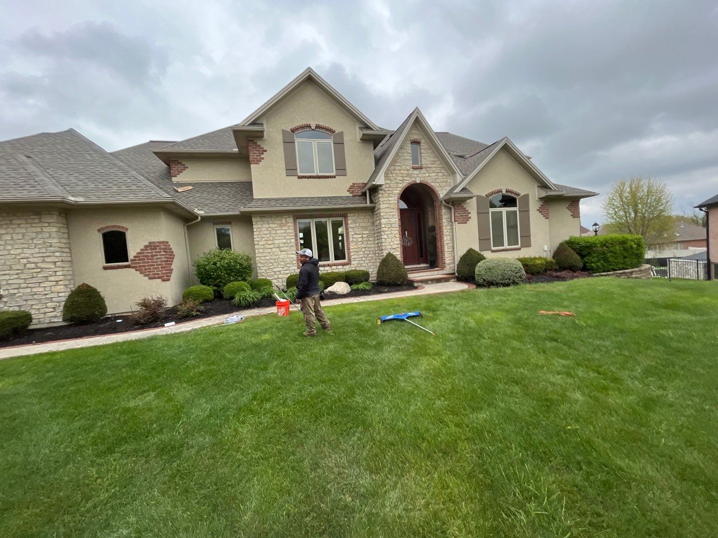 Residential Roofing Installation using GAF Timberline HDZ Weathered Wood by Nitro Roofing and Construction