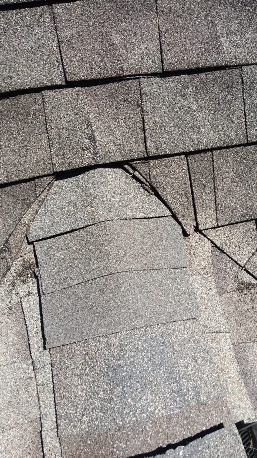 Hail Damage using Owen's Corning Duration (Lifetime) Shingles by Roof Repair Company