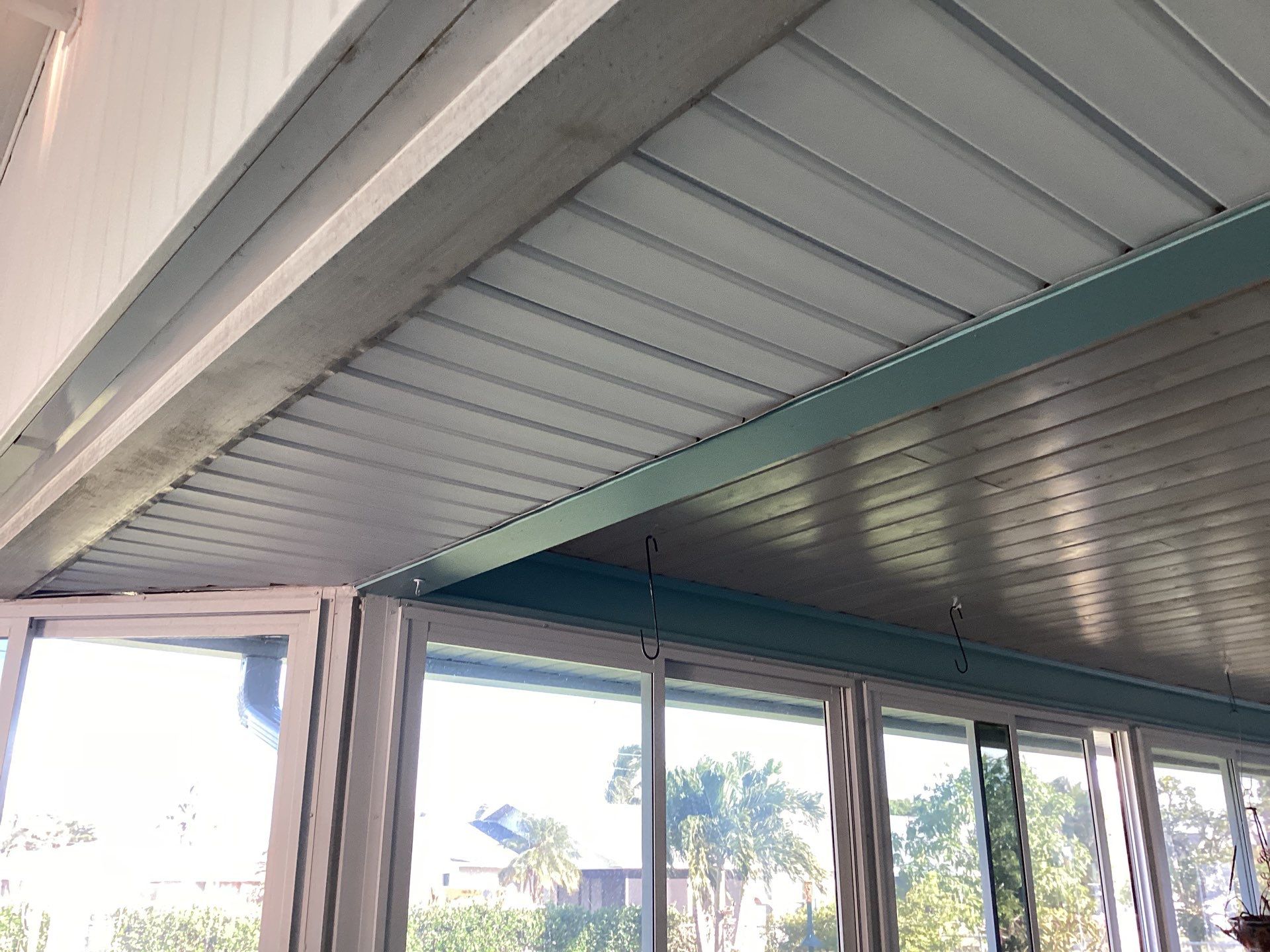 Soffit and Fascia Installation using White Vinyl Soffit in Cape Coral FL by Gutter Professors