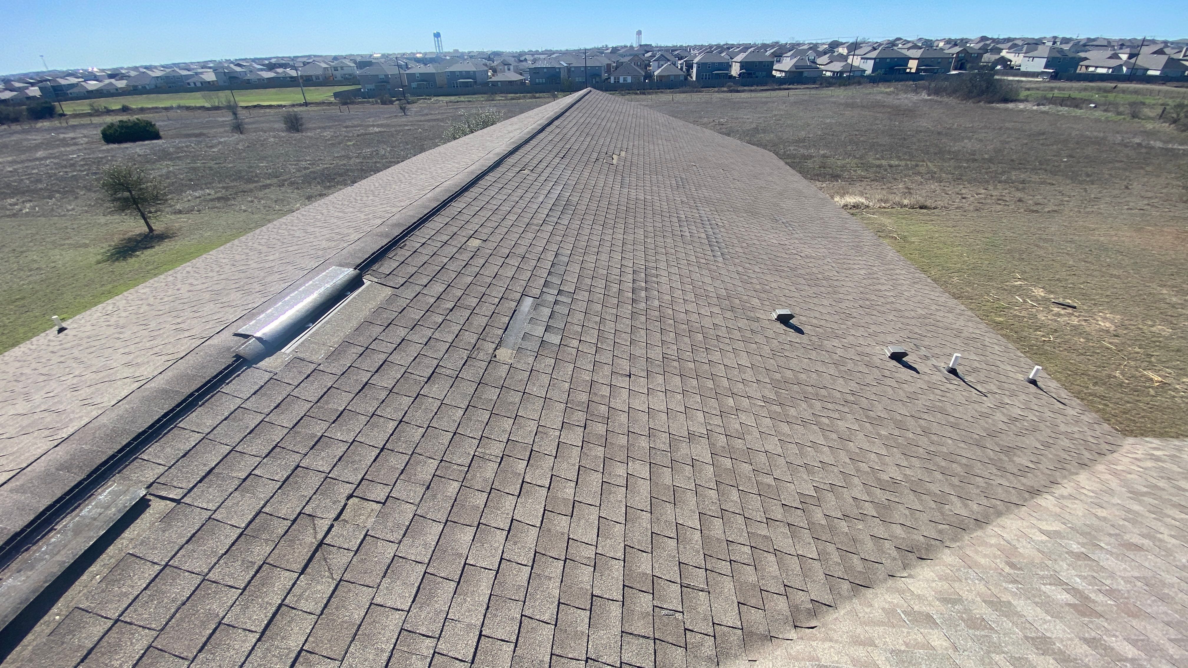 Commercial Roofing Installation using GAF - HDZ - Weathered Wood by Action Exteriors Austin