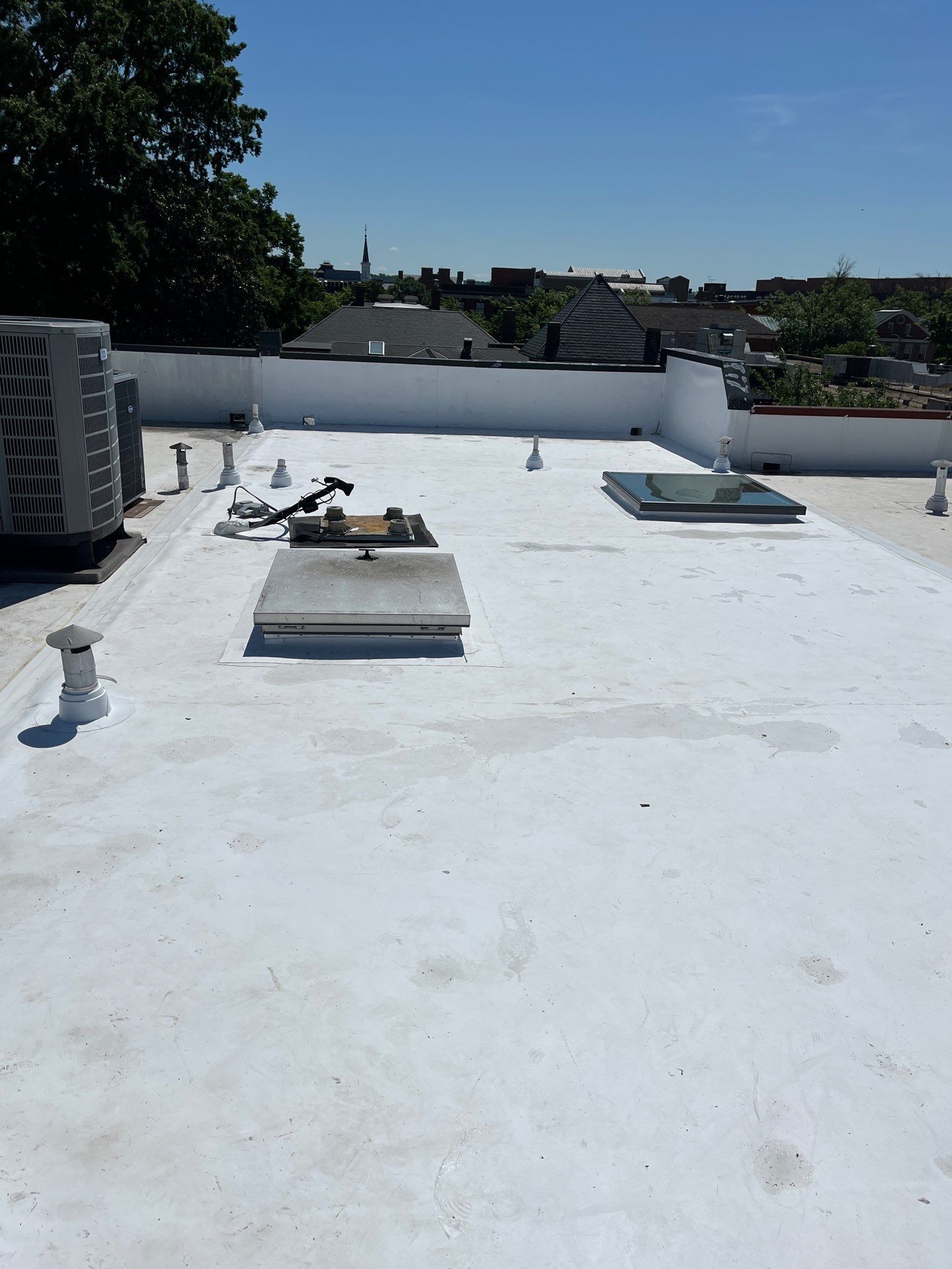 Alexandria: Carlisle Syntec TPO Flat Roof Installation by RM Banning, Inc.
