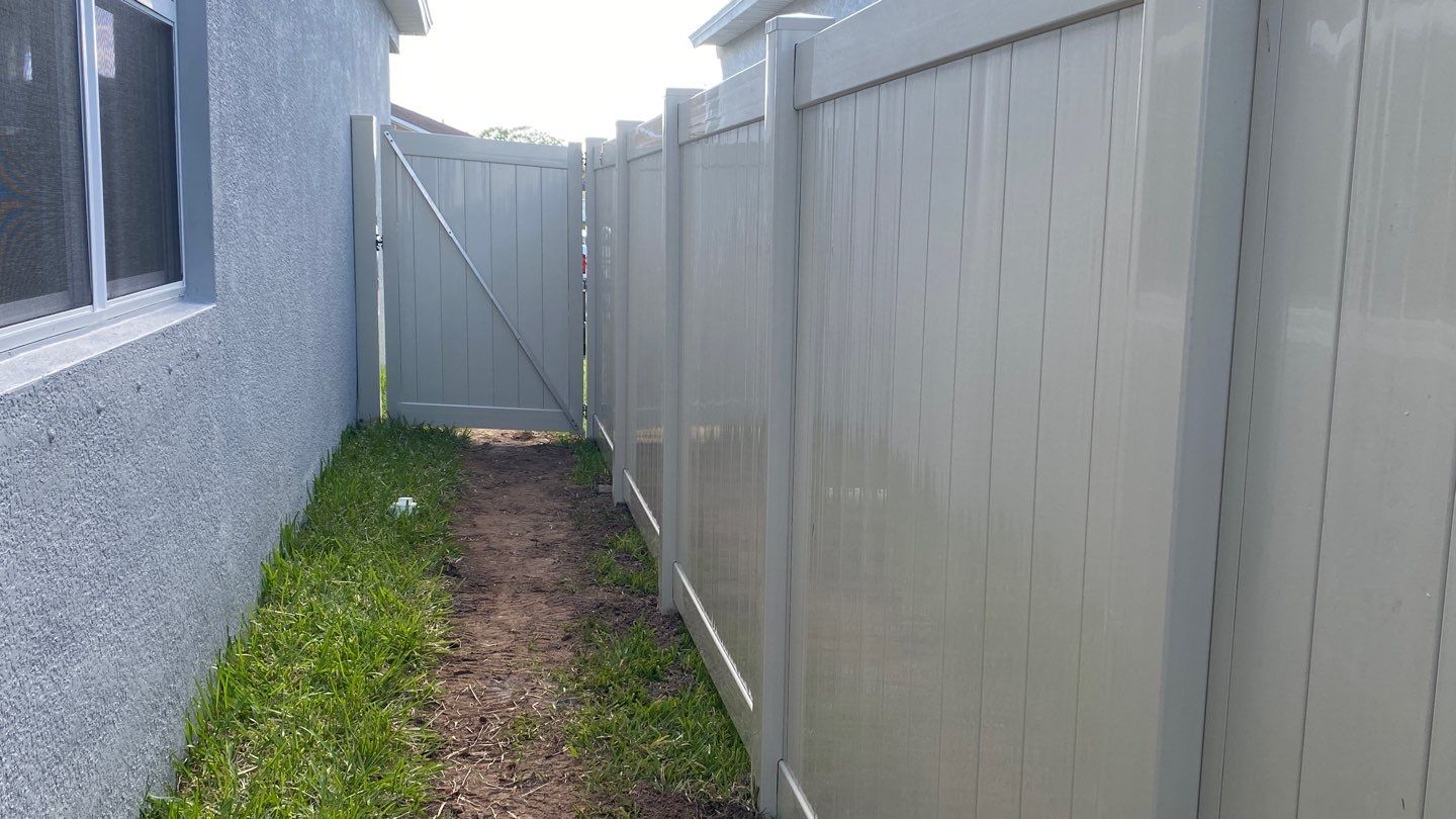 Bradenton, FL  6 ft. Tall Tan Vinyl Privacy Fence by Asap fence and gates, LLC