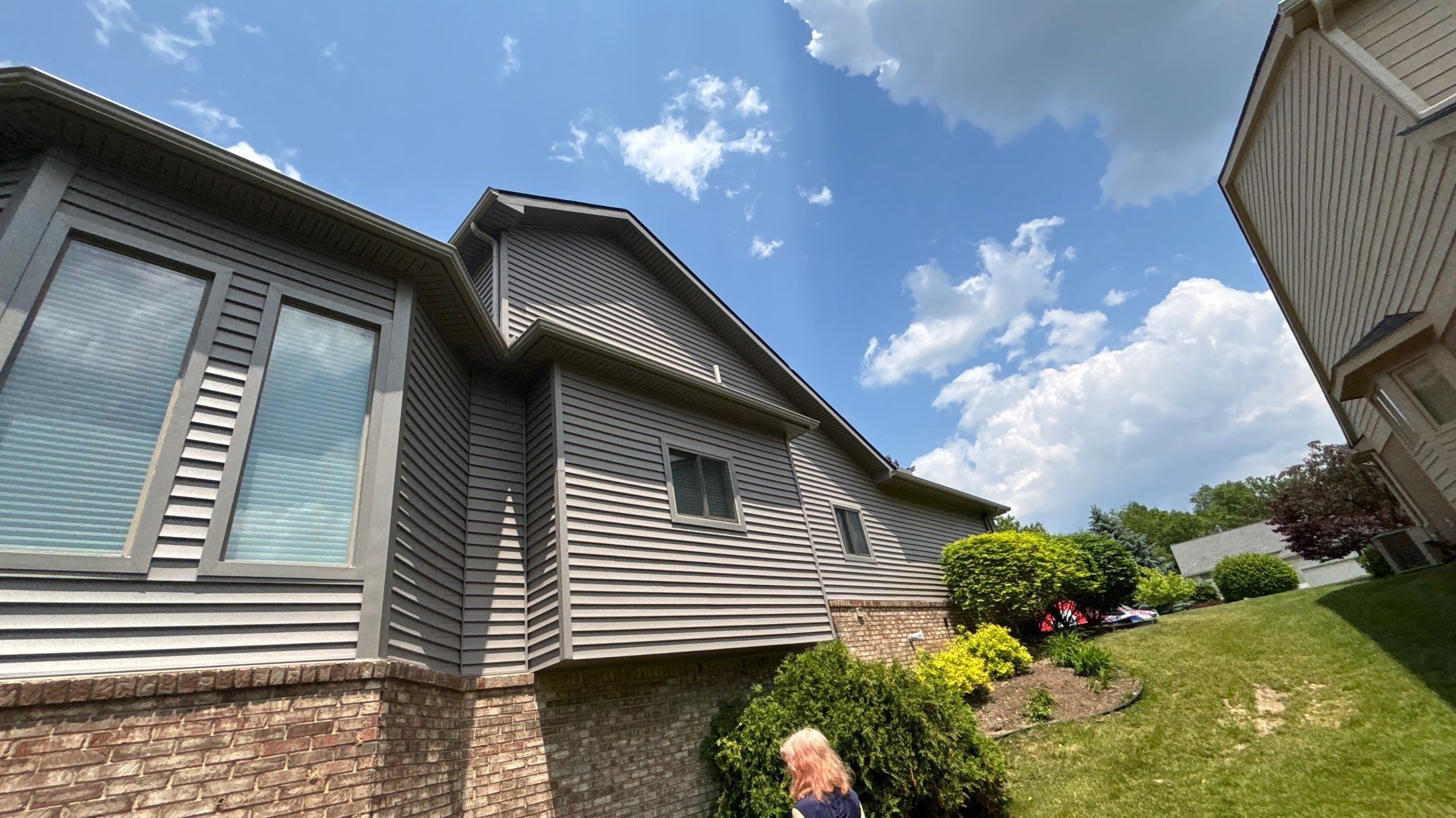 Siding Replacement using Alside Storm Grey by 180 Contractors