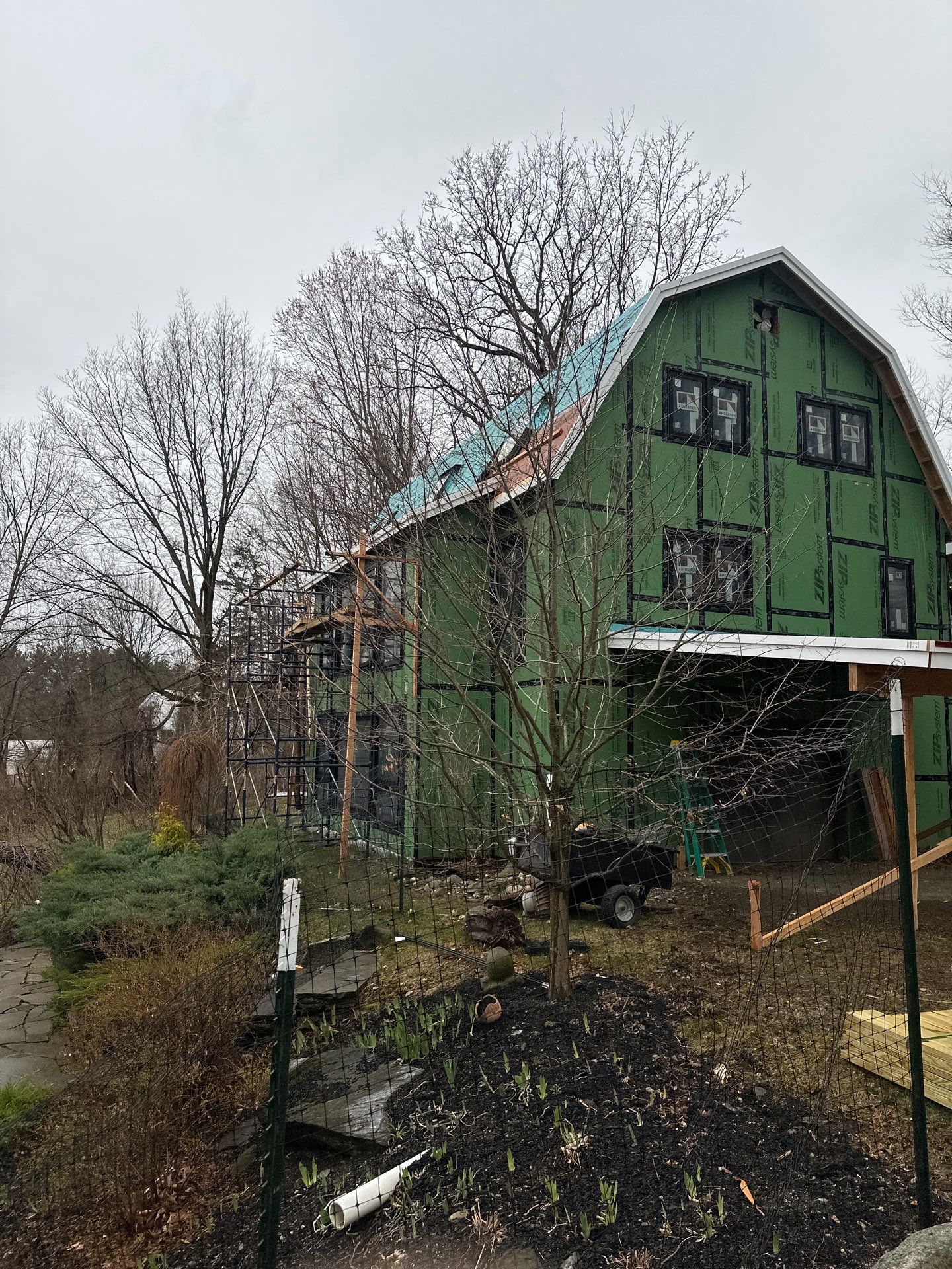Red Metal roof in Copake by roberts roofing