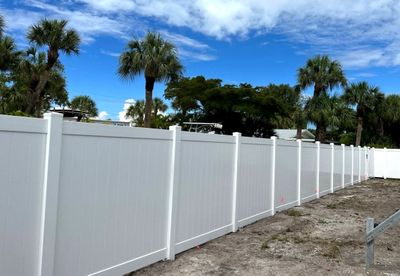 Vinyl Fence Installation using Vinyl Privacy Fence