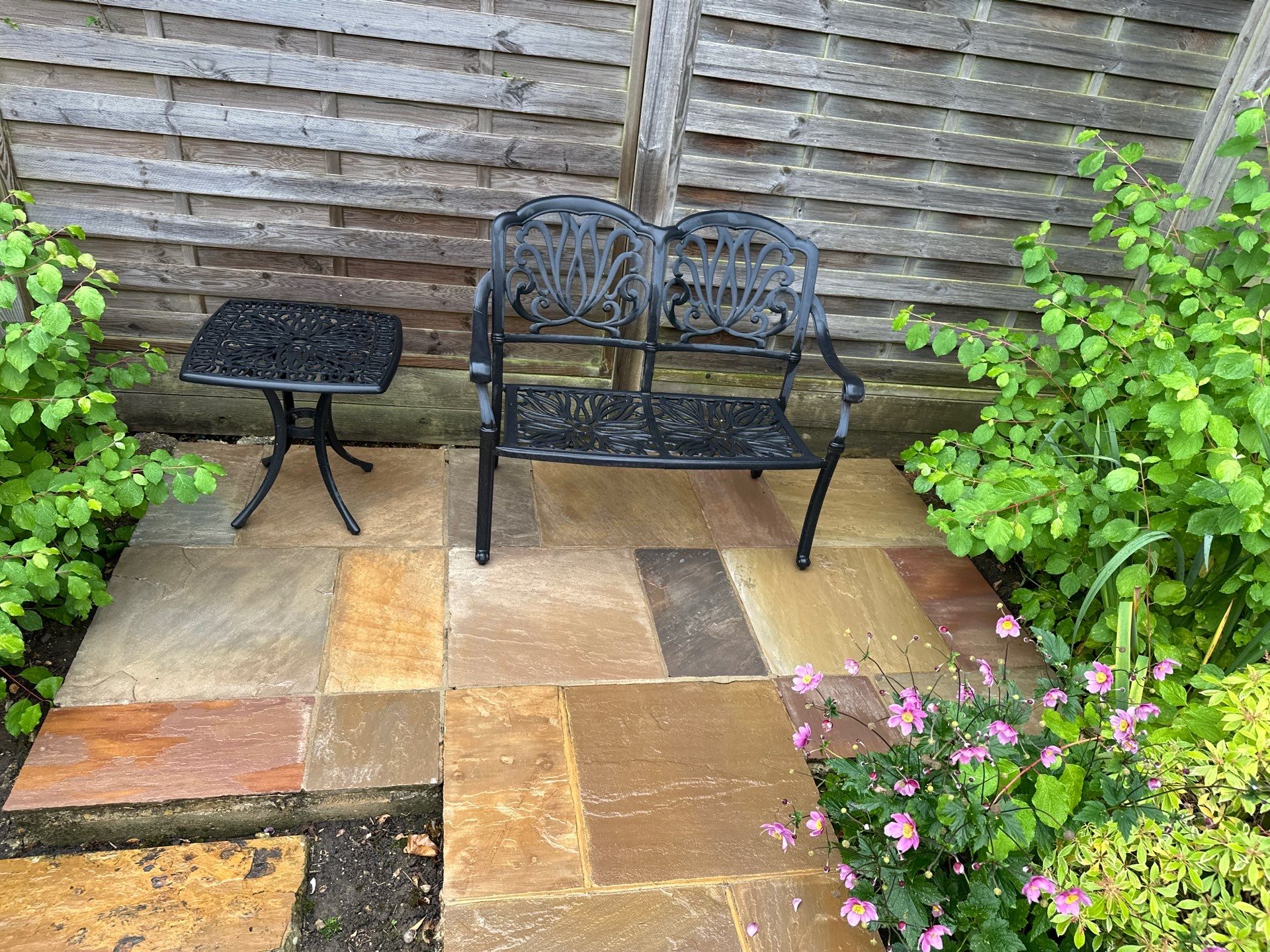 York Stone Patio Cleaning using Honda 15lpm Low Pressure Washing Machine by Ges Exterior Cleaning ltd
