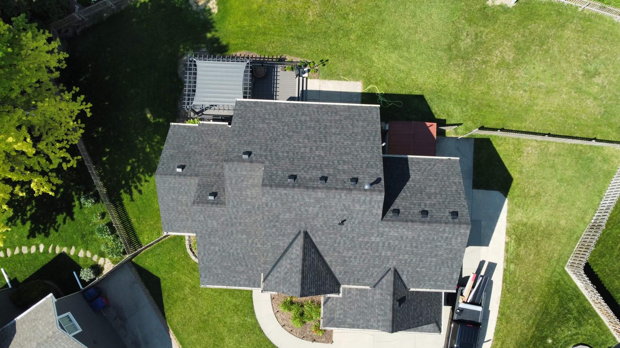 Residential Roofing Installation using IKO Nordic Glacier Impact Resistant Class 4 by Lightning Exteriors