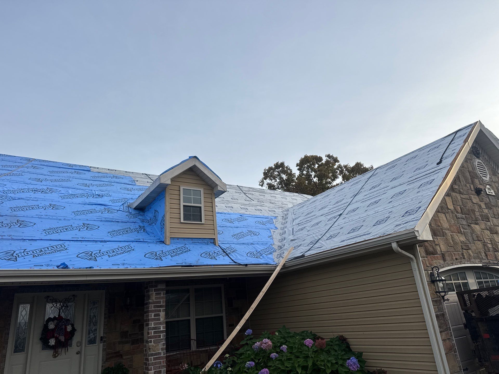 Residential Roofing Install - 26 Gauge M-Rib Metal - Color Brown  by Titan Commercial & Residential Roofing 