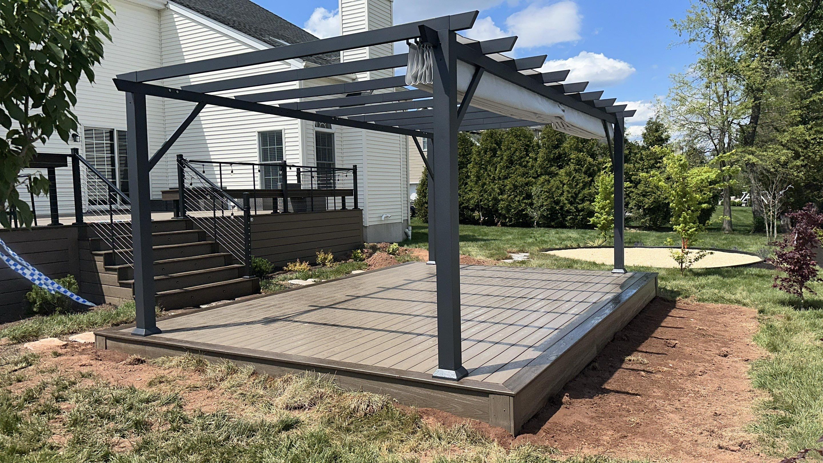 New Deck and outdoor Kitchen In Hillsborough , New Jersey by deck guardian