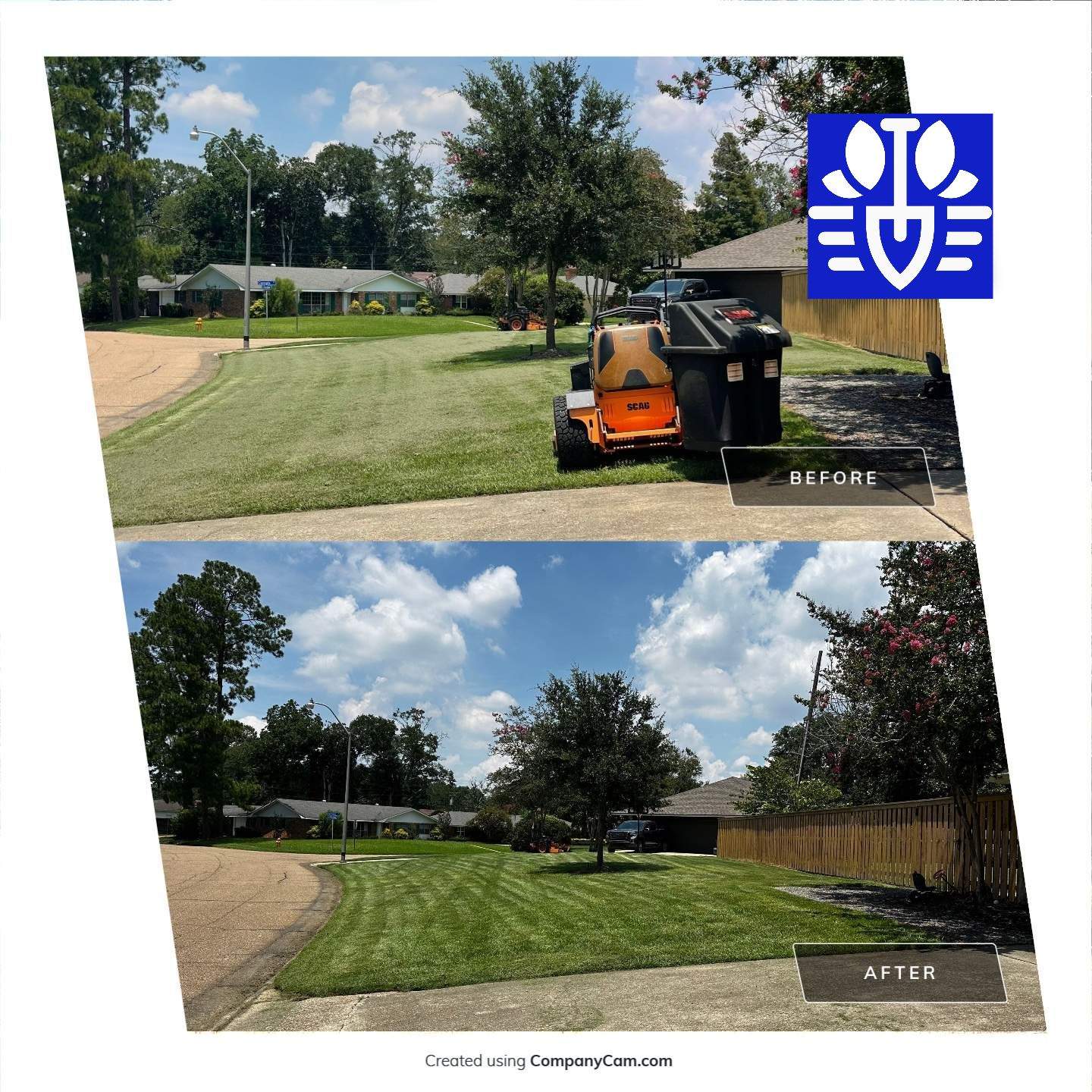 RESIDENTIAL LAWN MAINTENANCE: *OPTIONAL* VAC & BAG GRASS CLIPPINGS AND DEBRIS WITH SCAG GRASS CATCHERBAGGING GRASS CLIPPINGS AND DEBRIS WITH SCAG GRASS CATCHER by CutScape, LLC.
