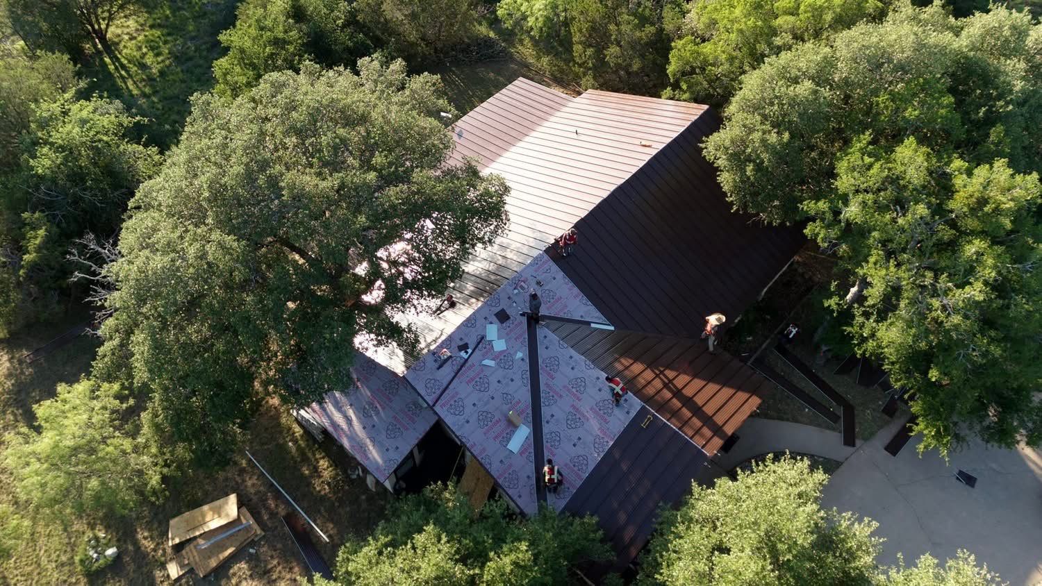 Steel Metal Roofing using McElroy Steel Standing Seam by Lightning Exteriors