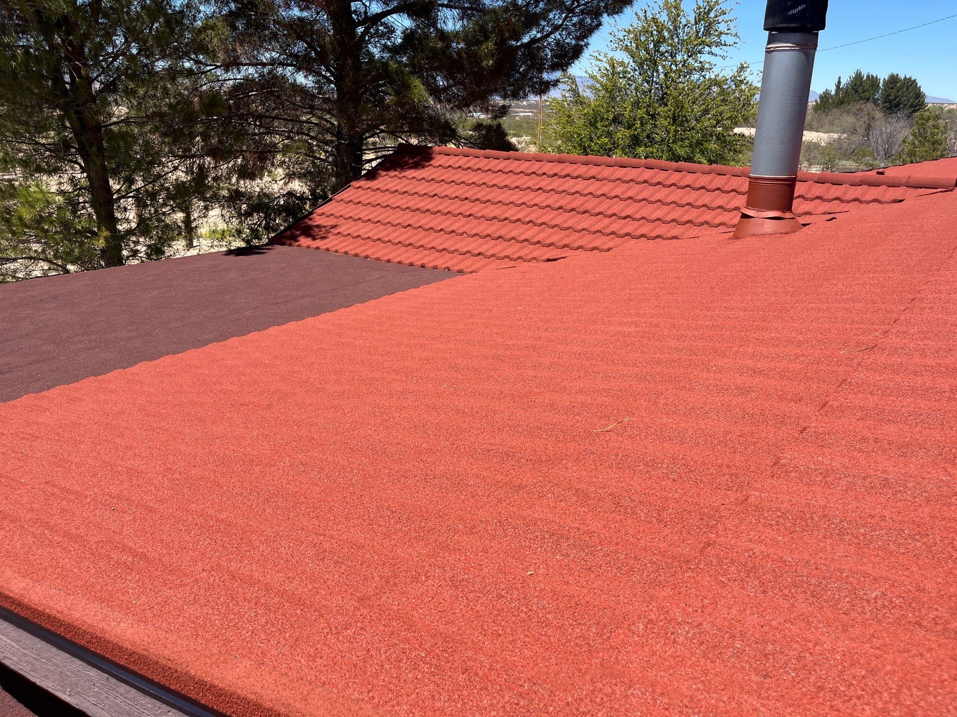 Terra Cotta Stone Coated Steel by Reimagine Roofing