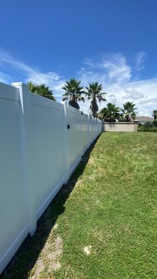 Vinyl Fence Installation using Vinyl Privacy Fence