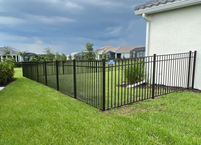 Sarasota, FL 4ft. Tall Black 3-Rail Aluminum Fence by Asap fence and gates, LLC
