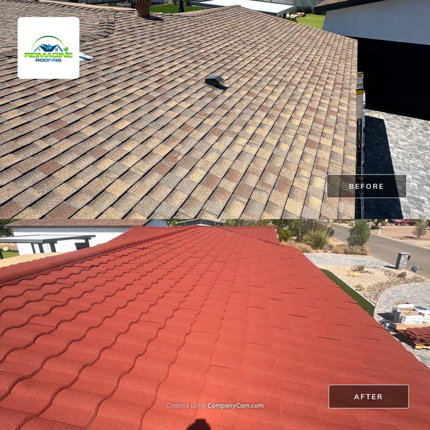Terracotta Stone Coated Steel by Reimagine Roofing