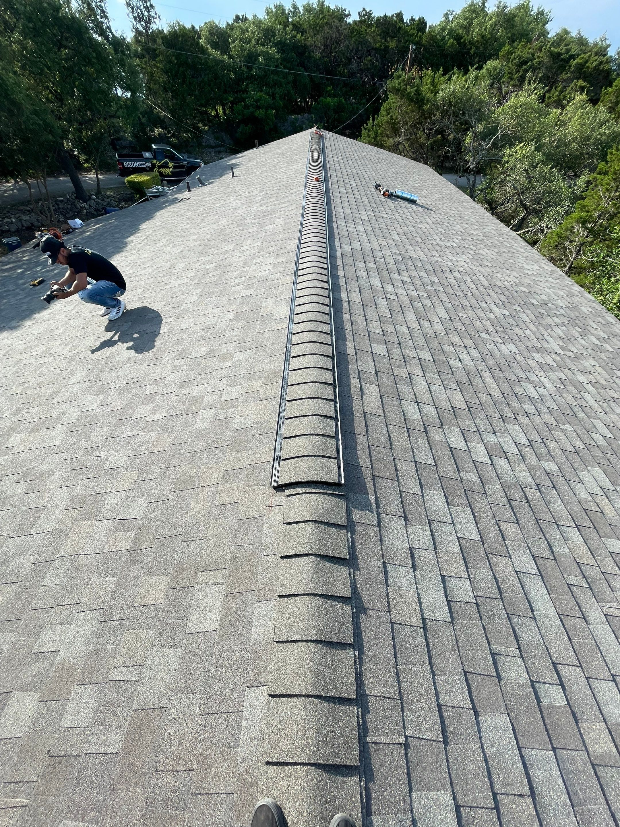 Canyon Lake Roof Project by Bison Roofing  