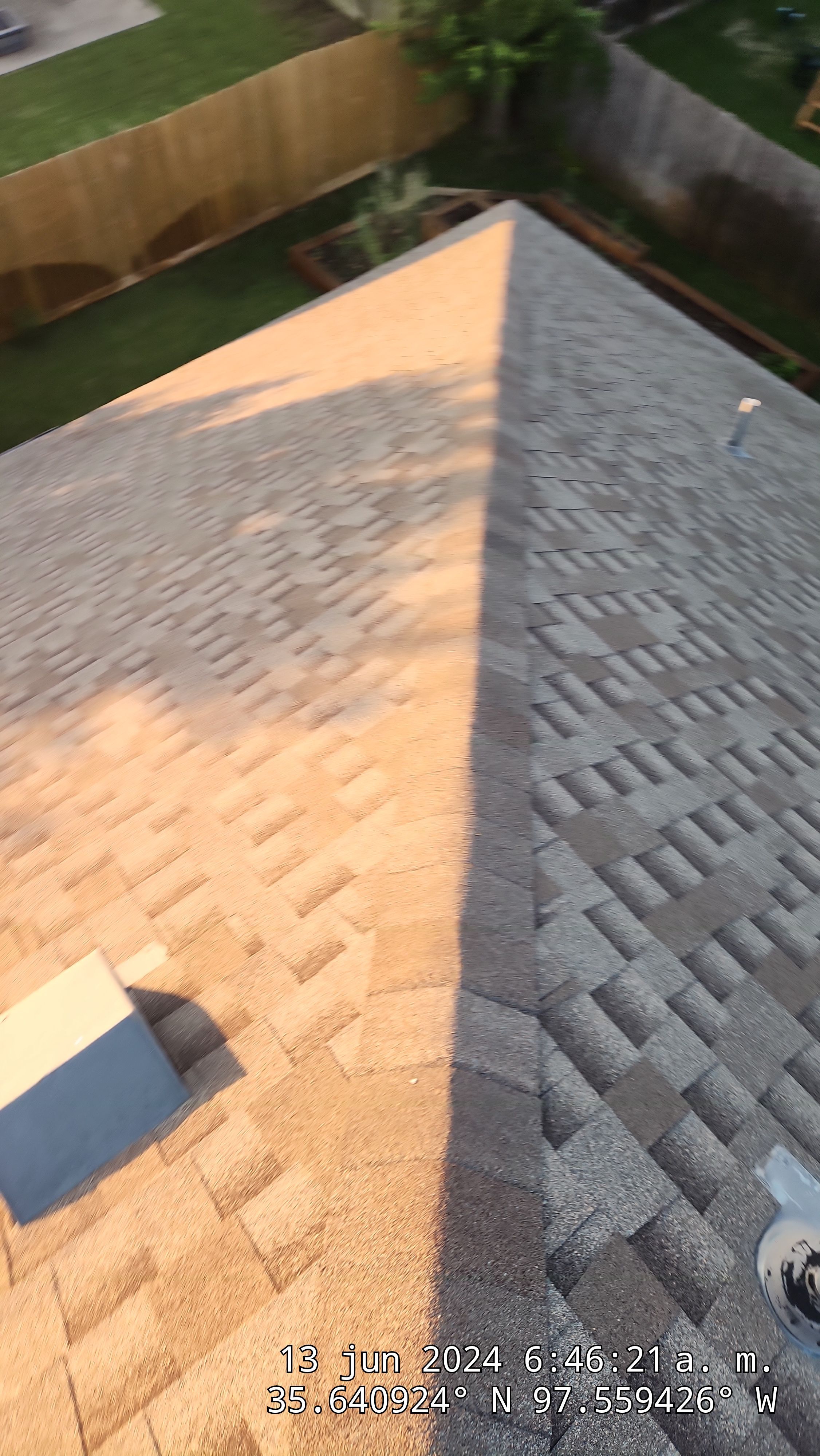 Reroof using GAF HDZ in Charcoal by Castillo Roofing