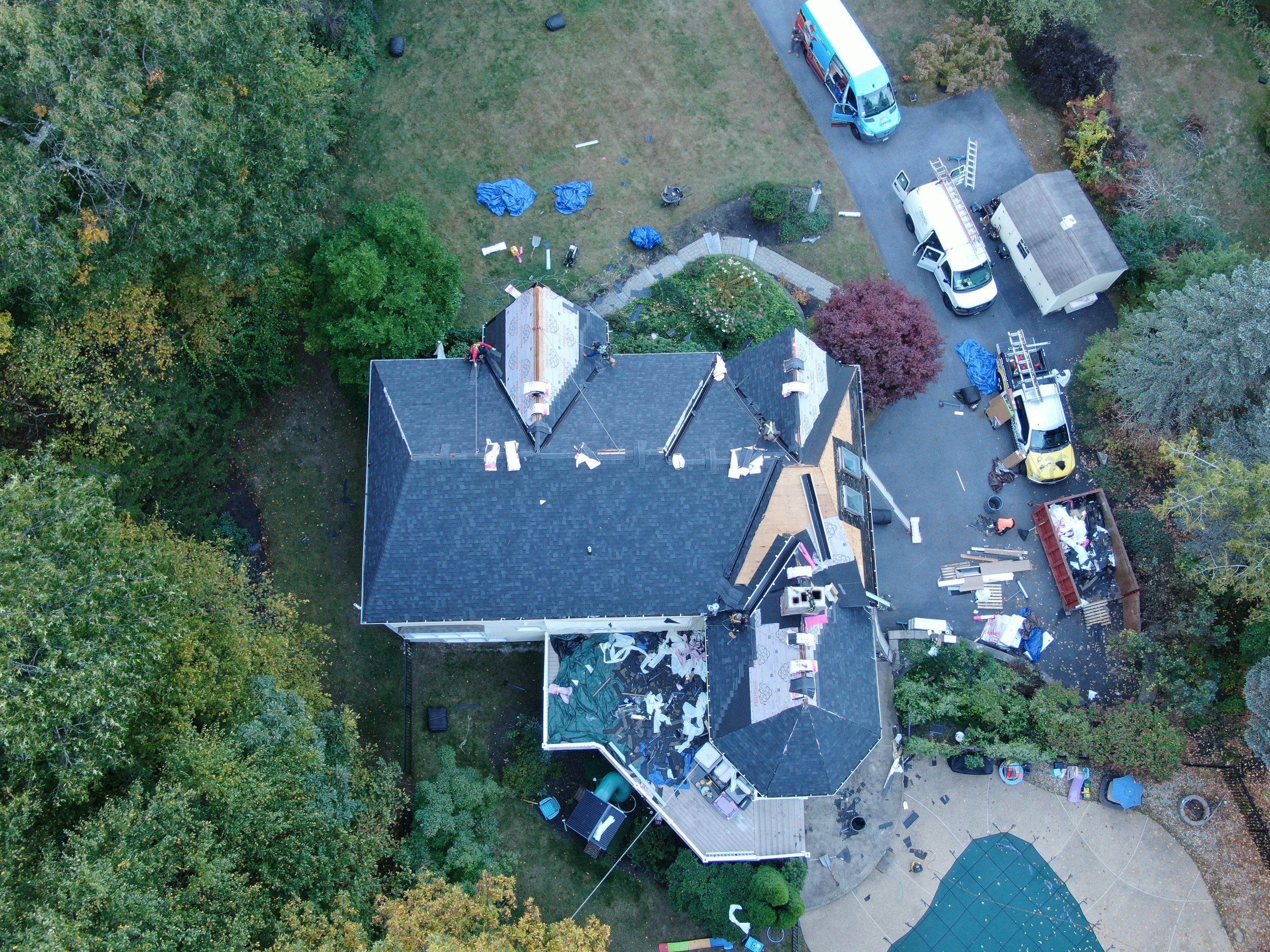 New Roof, Skylights, and Metal Accent Roof Installation in Groton by Mighty Dog Roofing of Greater Middlesex County
