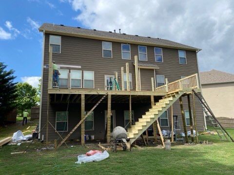 Elevated Screened-In Porch and Deck Installation in Canton by Swift Home Renovations