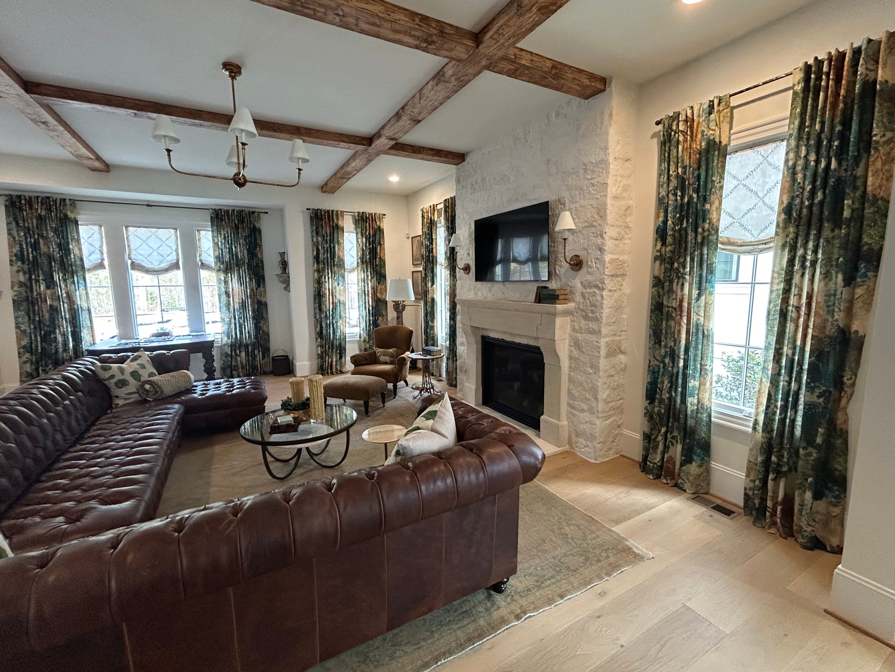 Drapery and Roman Shades in Greenville,SC by Southern Traditions Window Fashions