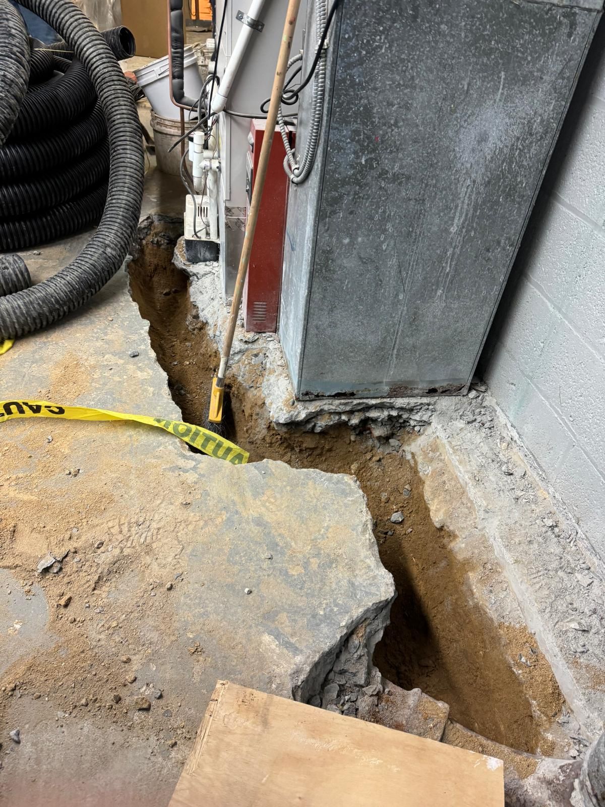 Interior French Drain Basking Ridge NJ by Pure Service Pro, LLC 