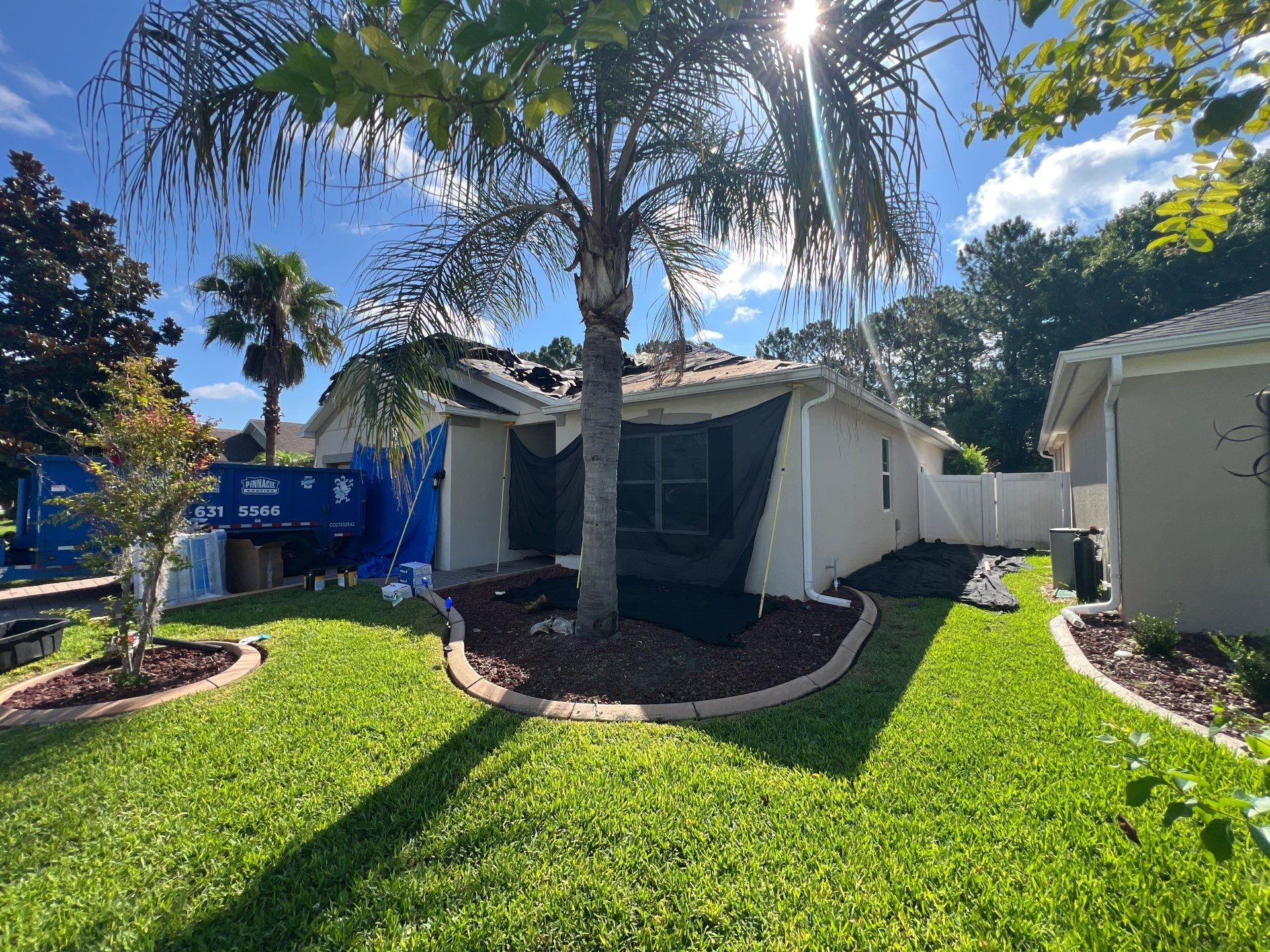 Complete Residential Roof Replacement in Port Orange Featuring Burnt Hickory Shingles by Pinnacle Roofing Group