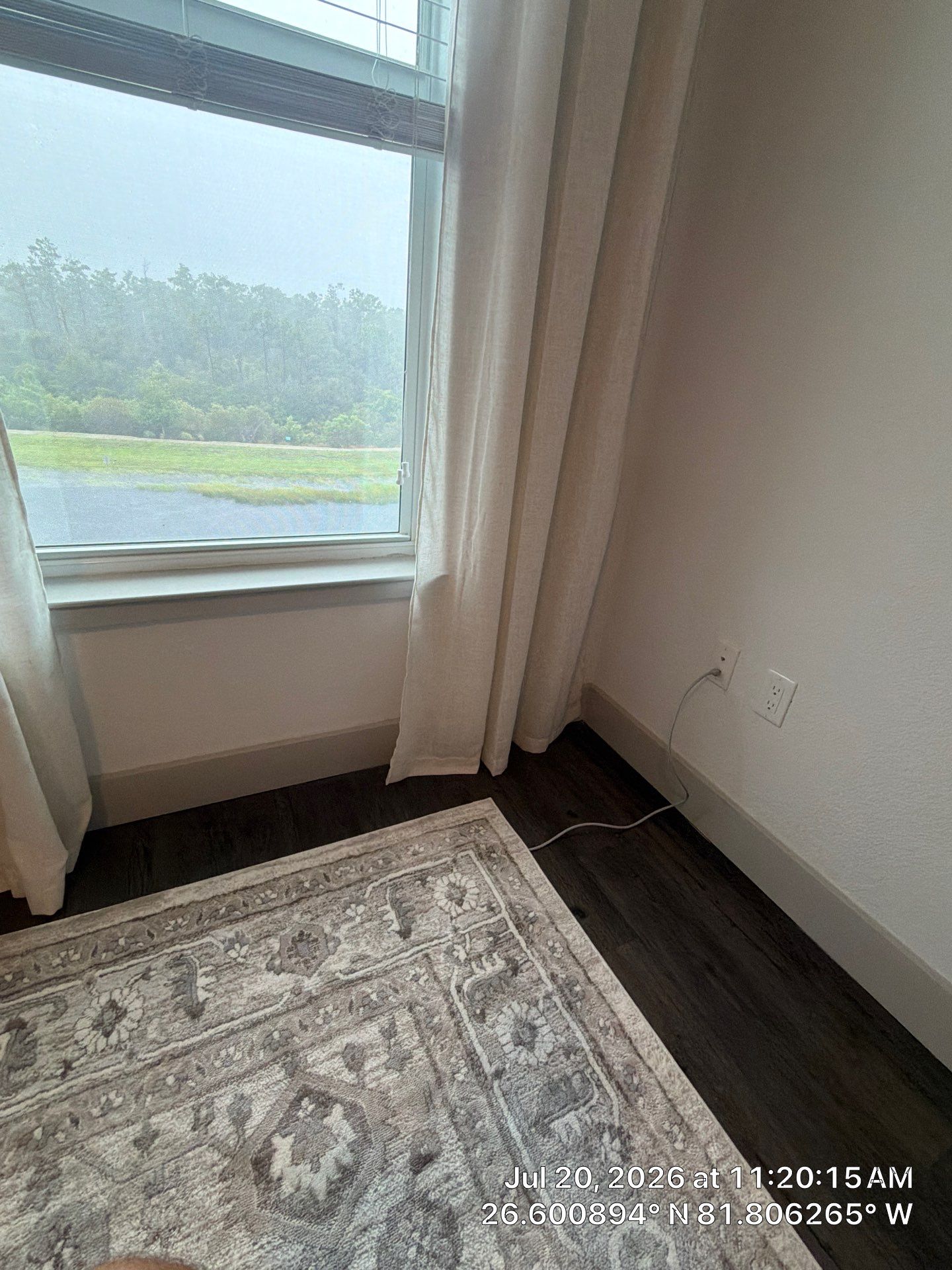 Custom Single-Hung Window and Blind Installation in Fort Myers by CompanyCam Sales Demo