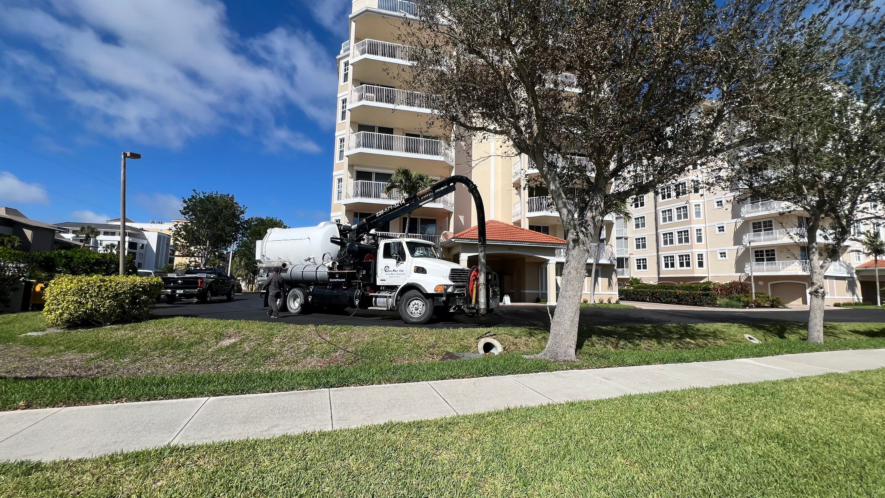 Condo Complex Stormwater System Maintenance by Don Mar, Inc. Storm Water Solutions
