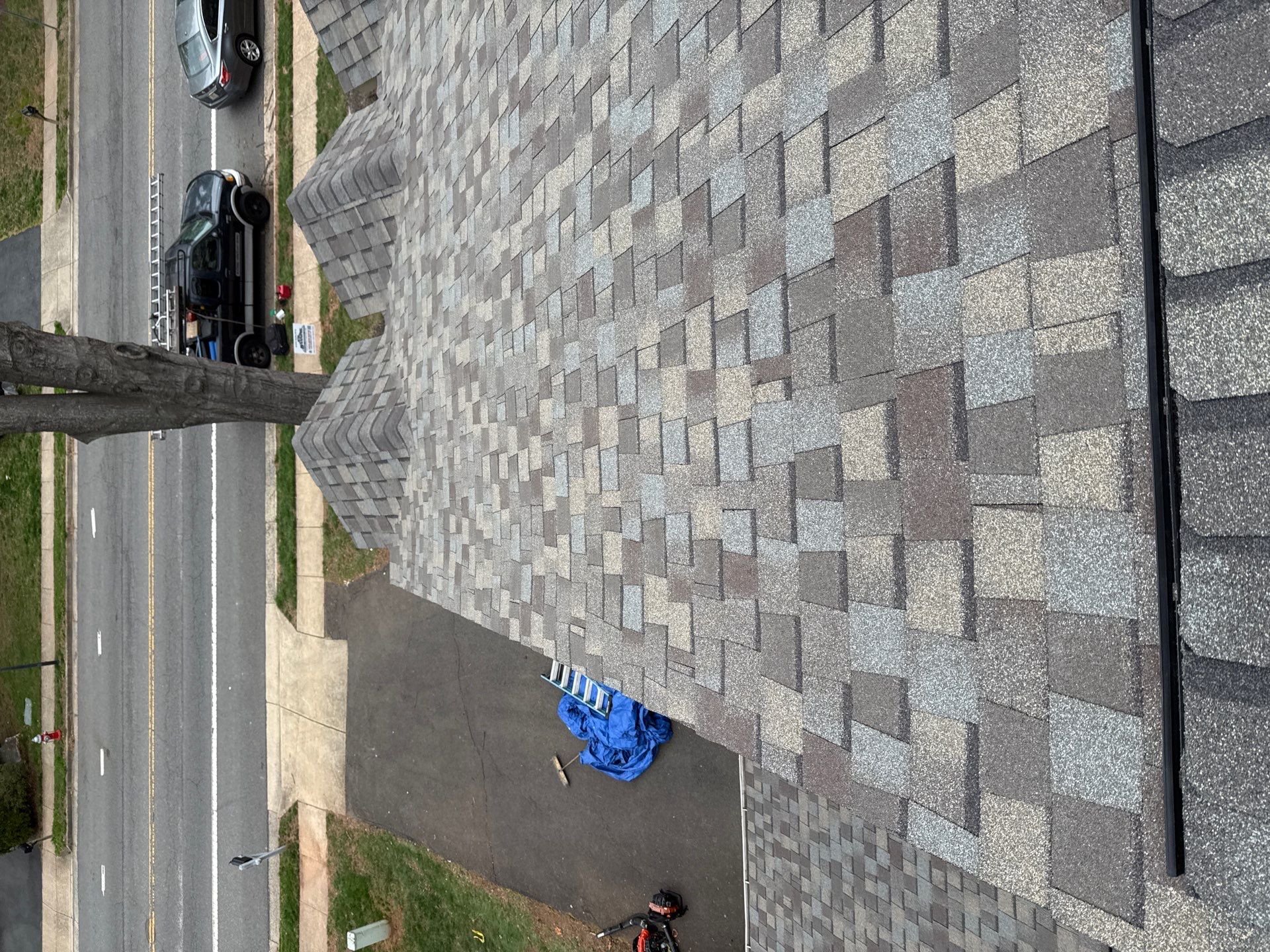 Burke: Residential Roof Replacement with CertainTeed Landmark Pro in Max Def Weathered Wood by RM Banning, Inc.