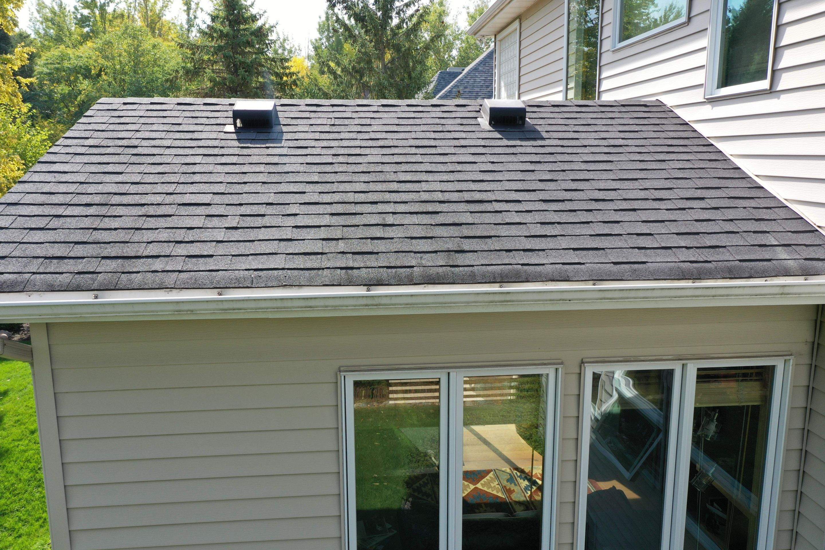 Residential Roofing Installation using Certainteed Landmark Moire Black by MODERN EXTERIOR SYSTEMS