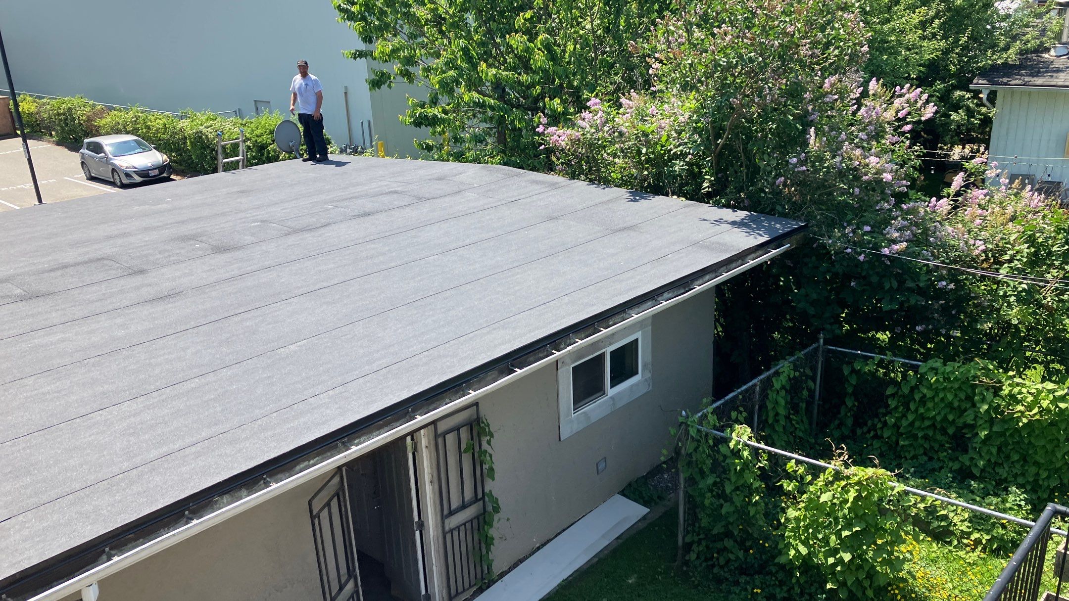 Residential ReRoofing Installation using IKO 2ply sbs by Top Notch Roofing Inc