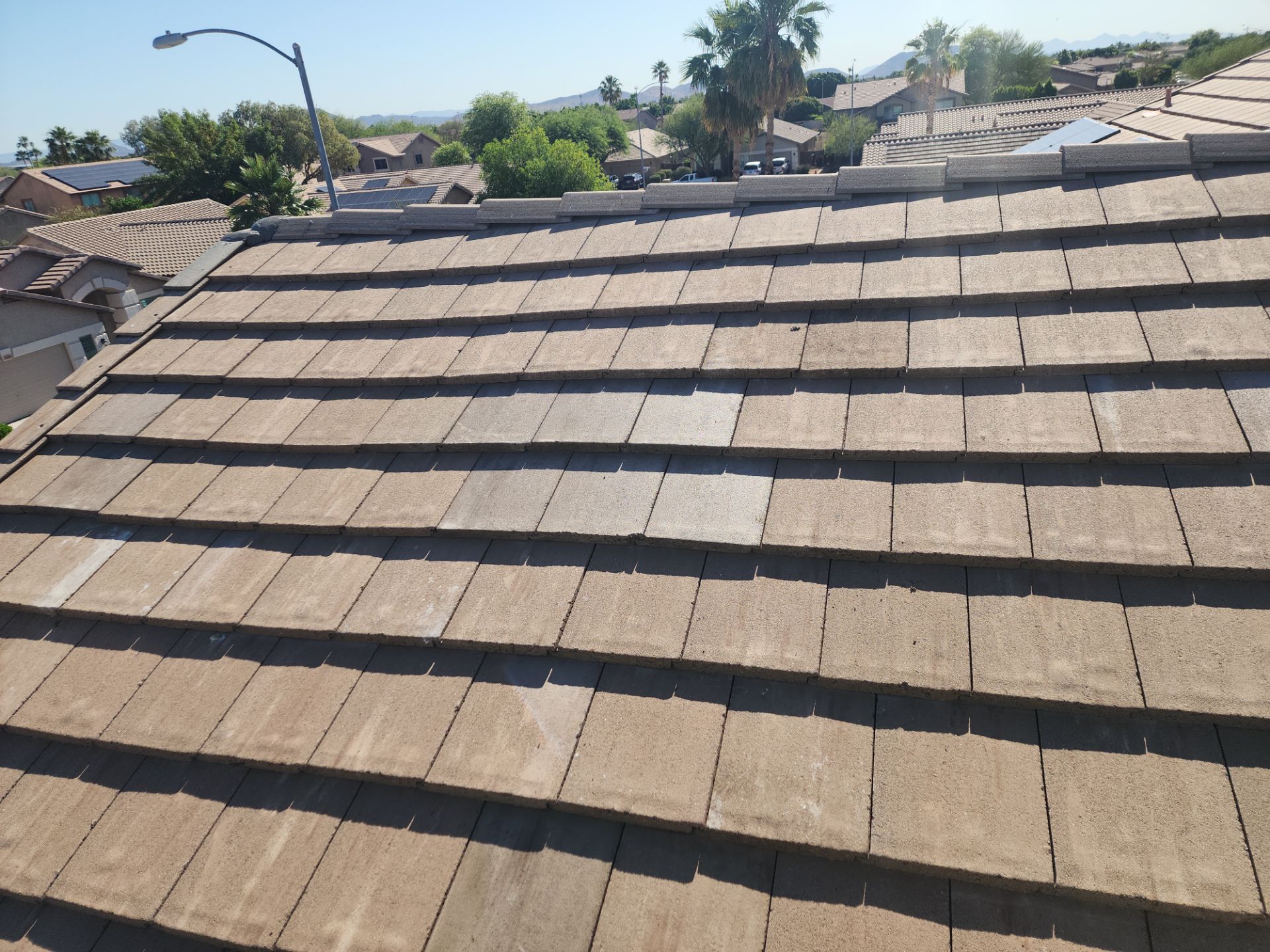 Sandstone Beige Concrete Tile by Reimagine Roofing