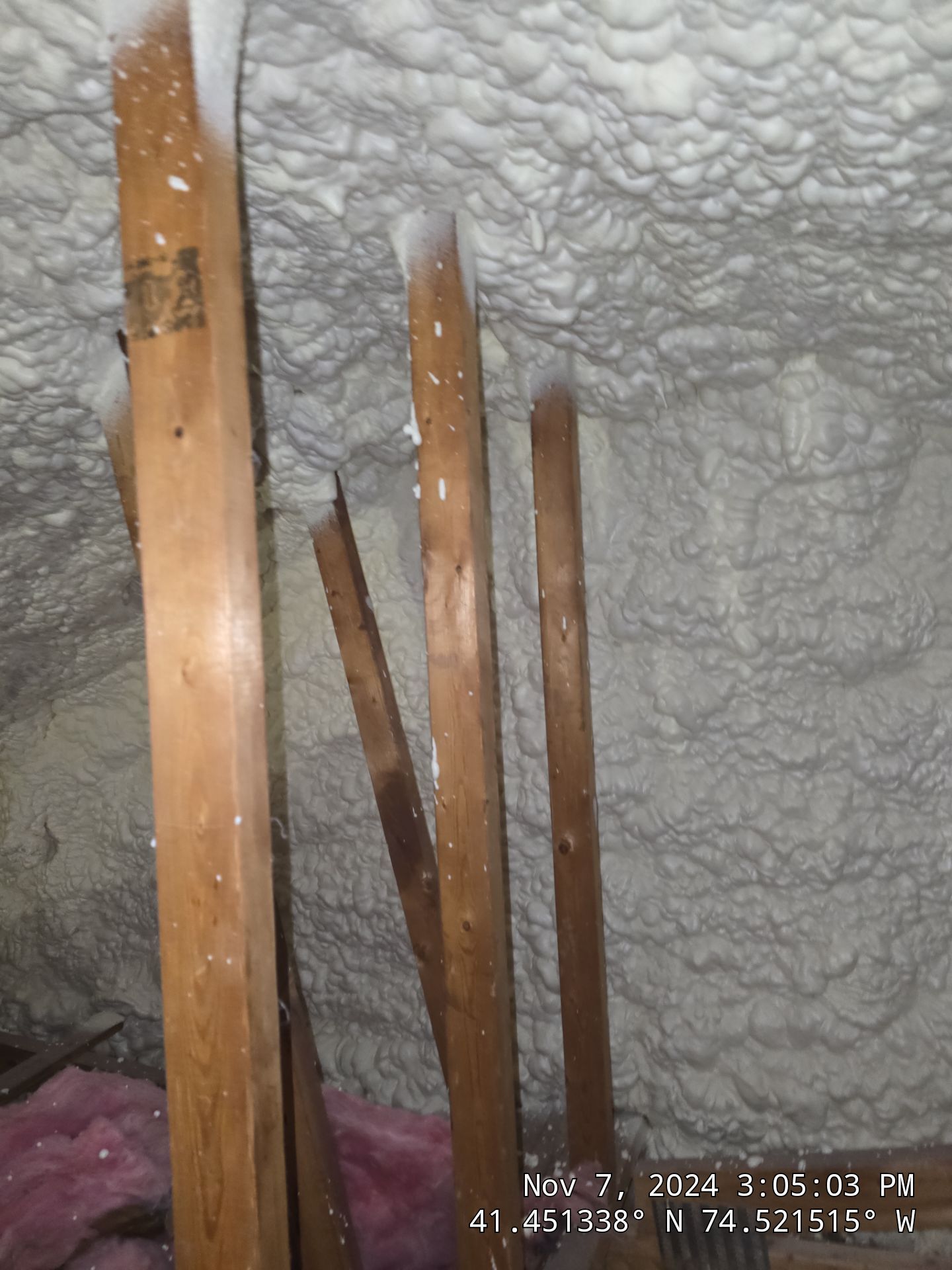 Attic Insulation using open cell spray foam by NYS Foam & Energy