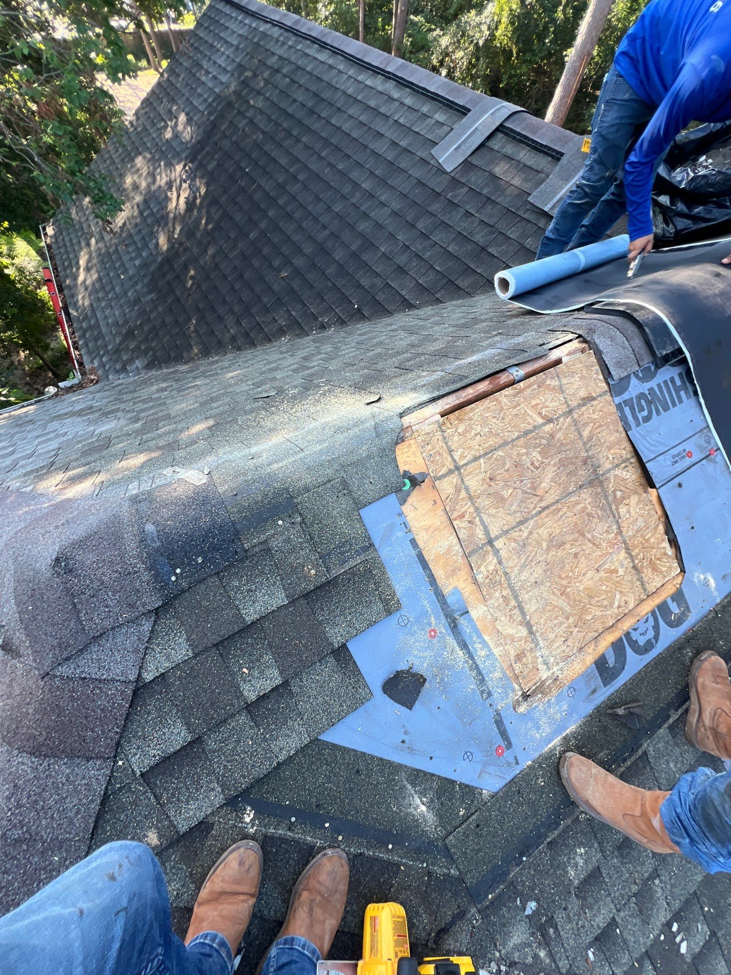 Hail Damage using Metal by Roof Repair Company