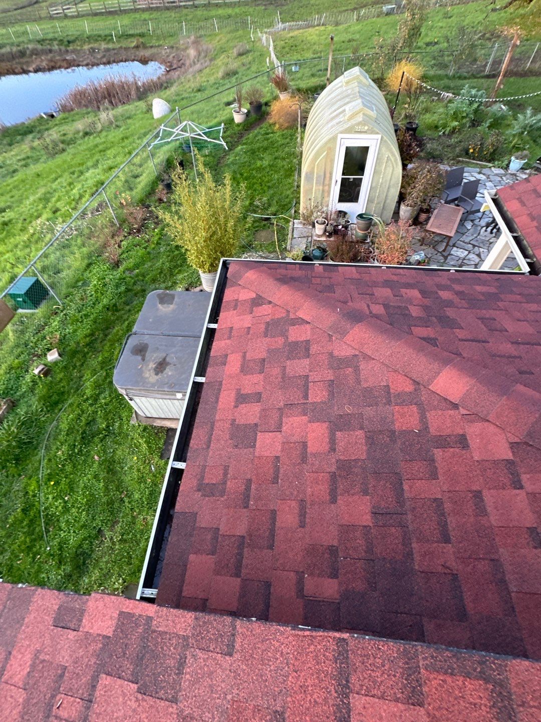 Merlot Shingles by Reimagine Roofing
