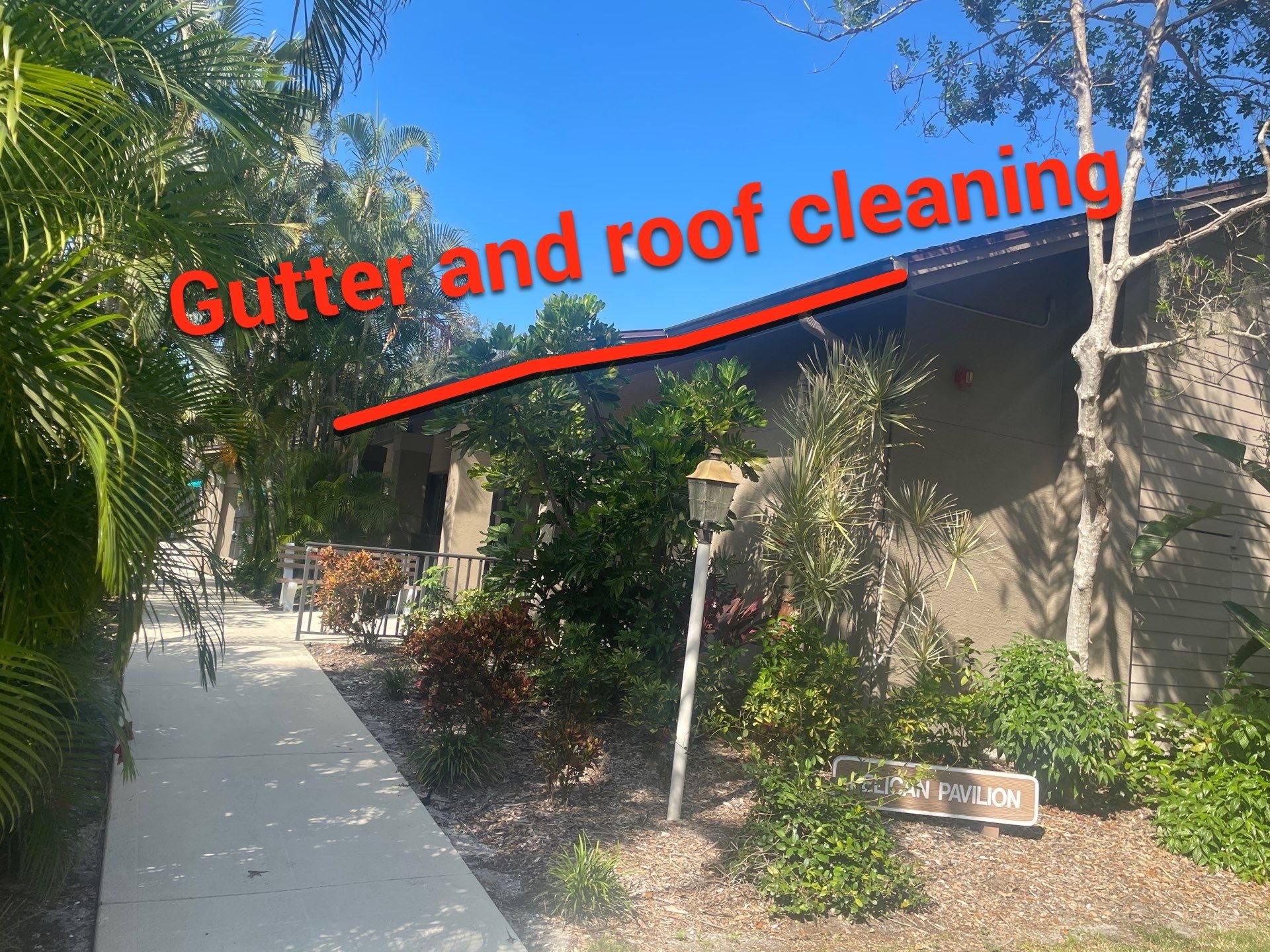Clean Gutters and Roof in Sarasota FL by Gutter Professors