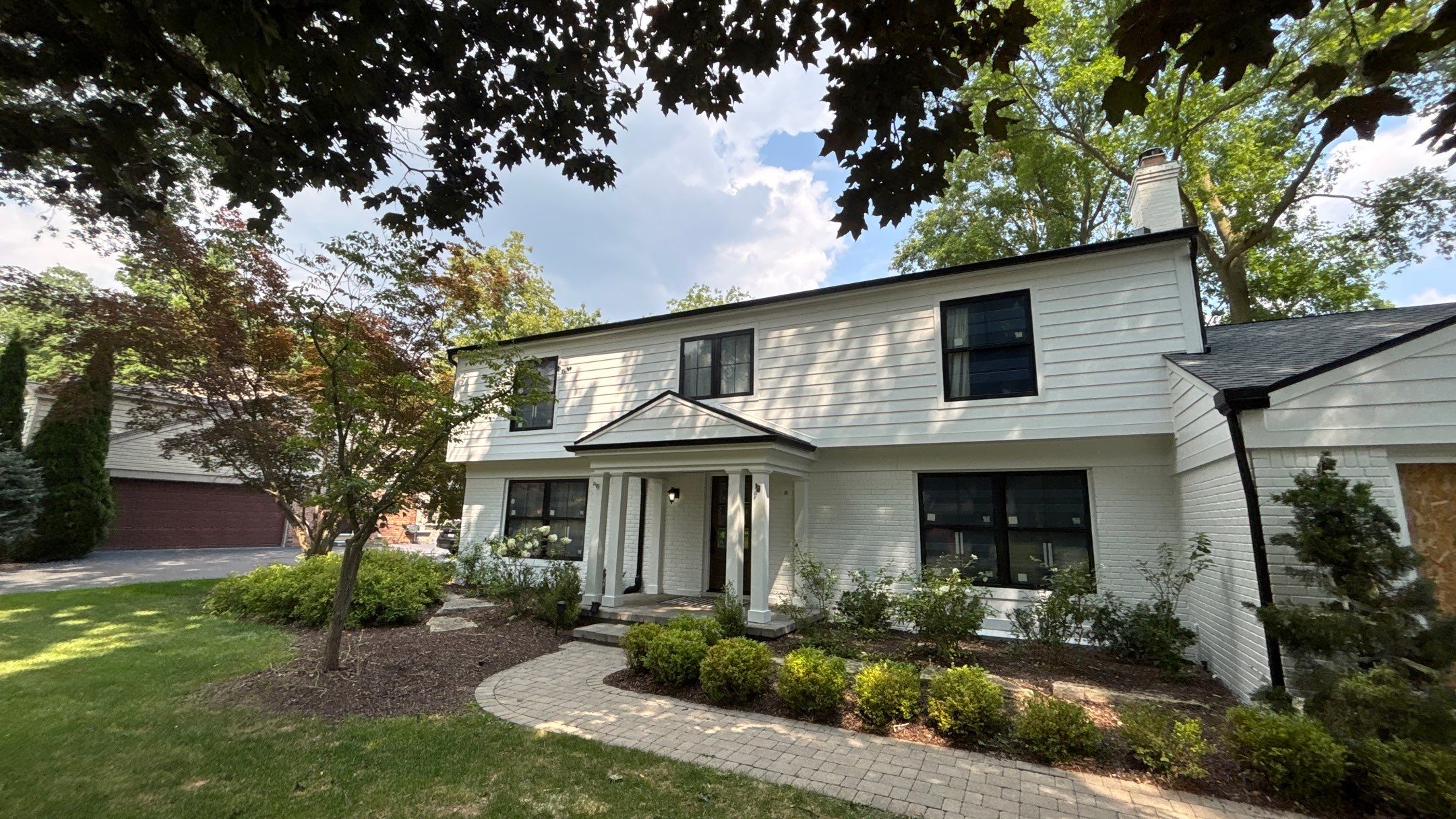 Siding Replacement using Hardie Plank S8 1/4"  Arctic White by 180 Contractors