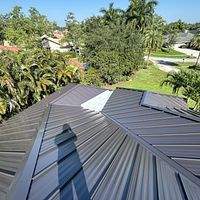 24ga 1.5" Mechanical Seam Dark Bronze  by Total Roofing System The Metal Roof Experts